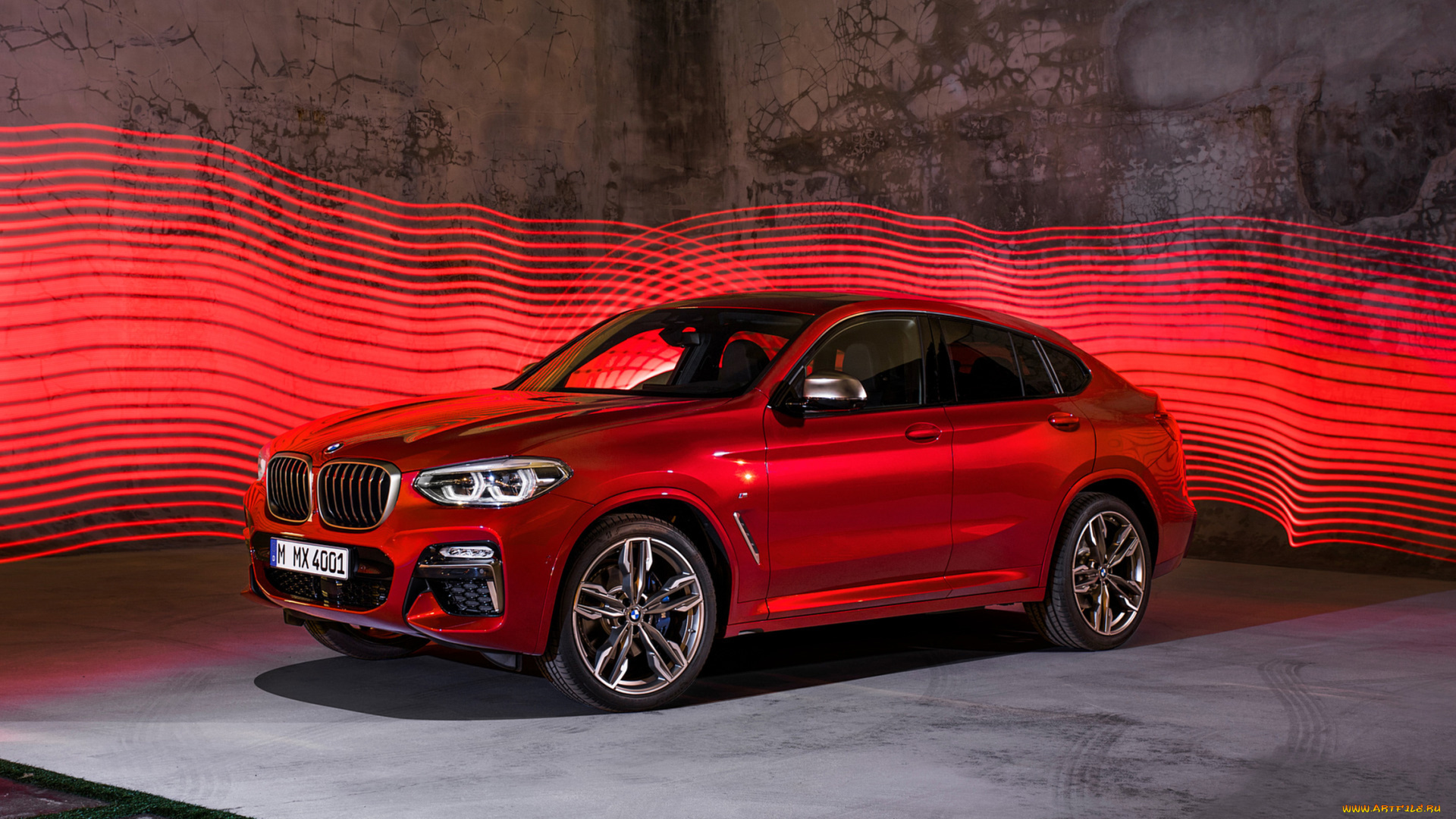 bmw, x4, m40d, 2019, автомобили, bmw, x4, m40d, 2019, red