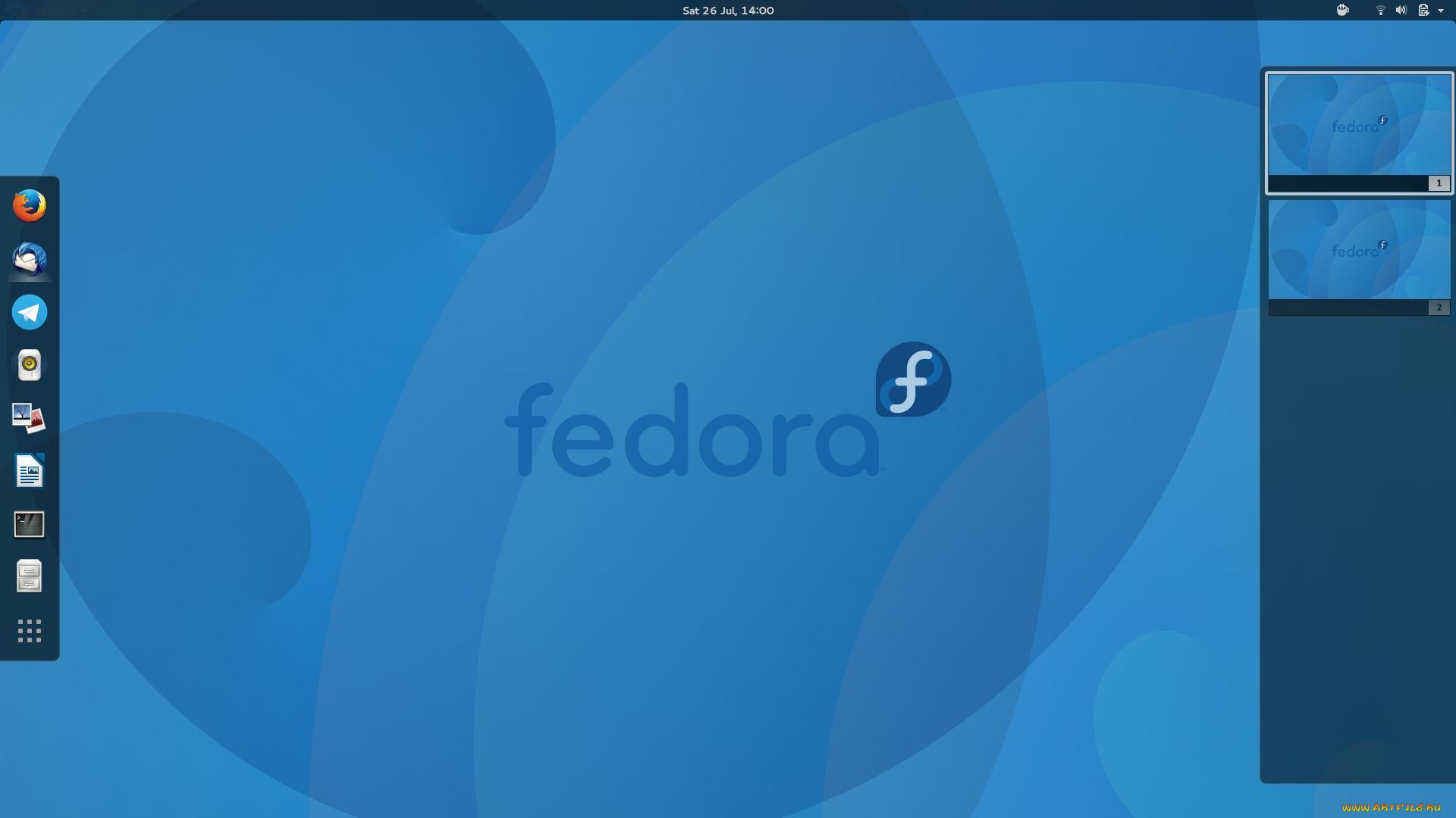 компьютеры, fedora, логотип, фон