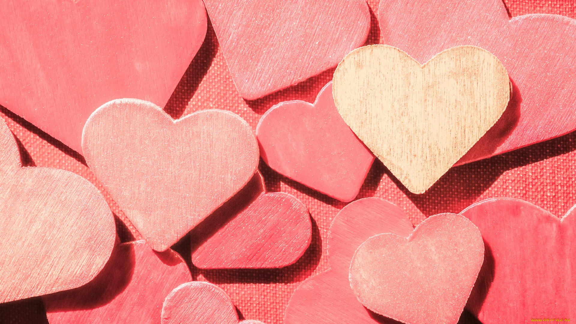 праздничные, день, святого, валентина, , сердечки, , любовь, фон, сердце, цвет
