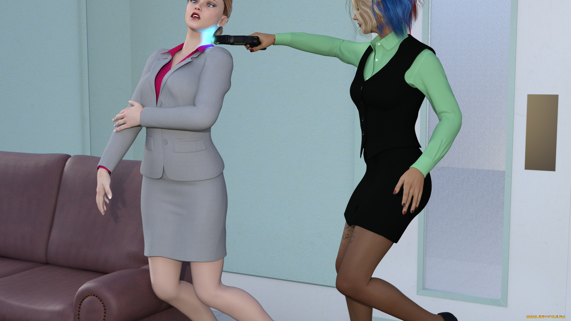 psychological, abyss, 3д, графика, фантазия, , fantasy, девушки, взгляд, фон