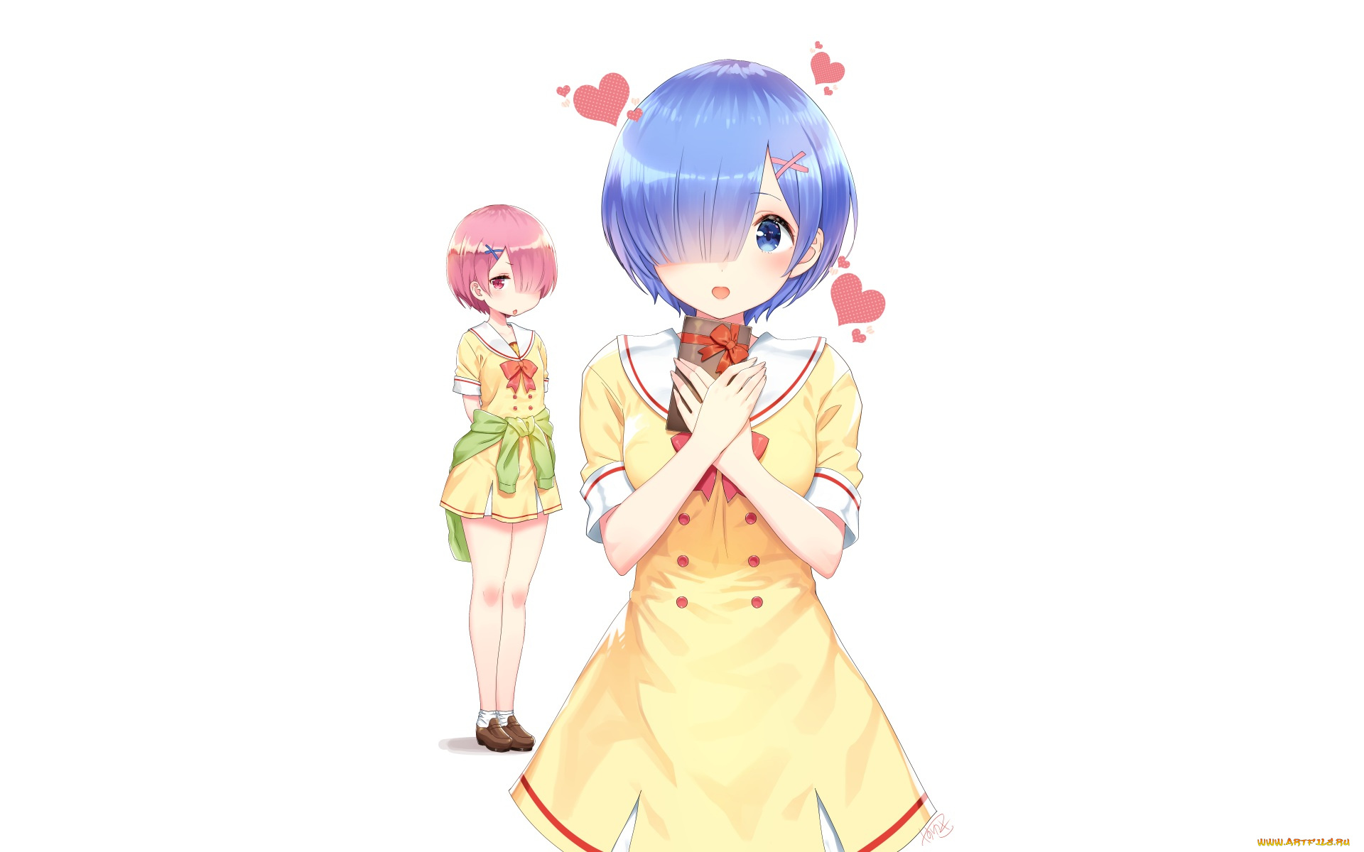 аниме, re, , zero, kara, hajimeru, isekai, seikatsu, девушка, взгляд, фон