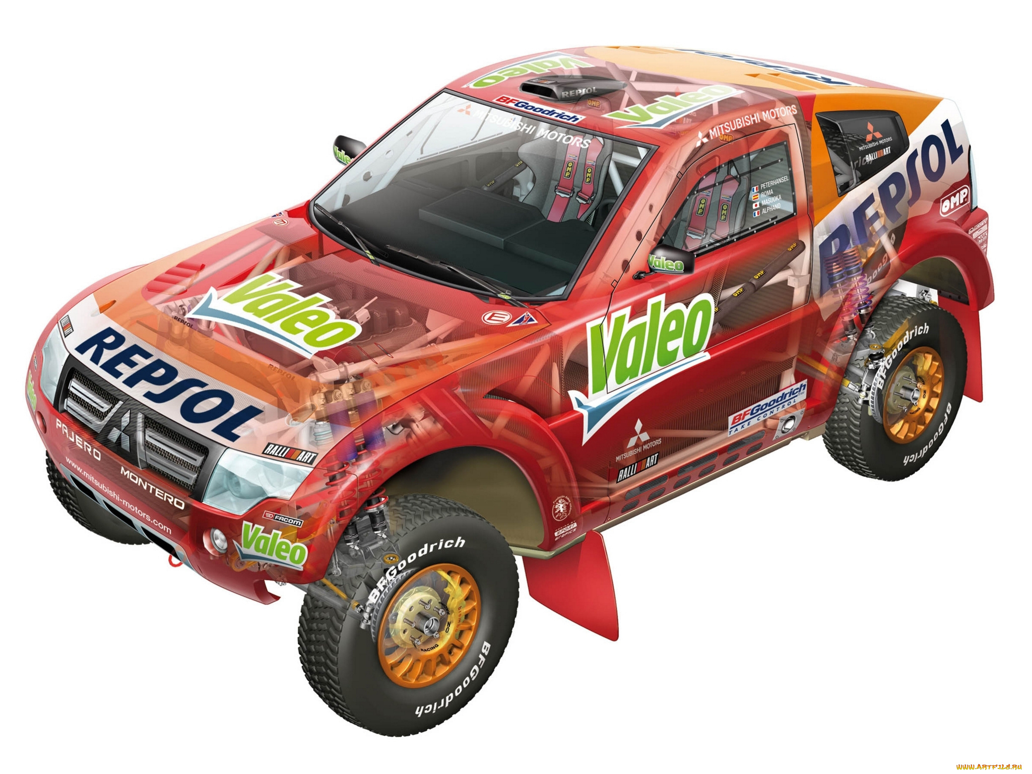 mitsubishi, pajero, montero, evolution, mpr14, 2008, автомобили, 3д, 2008, mpr14, evolution, montero, pajero, mitsubishi