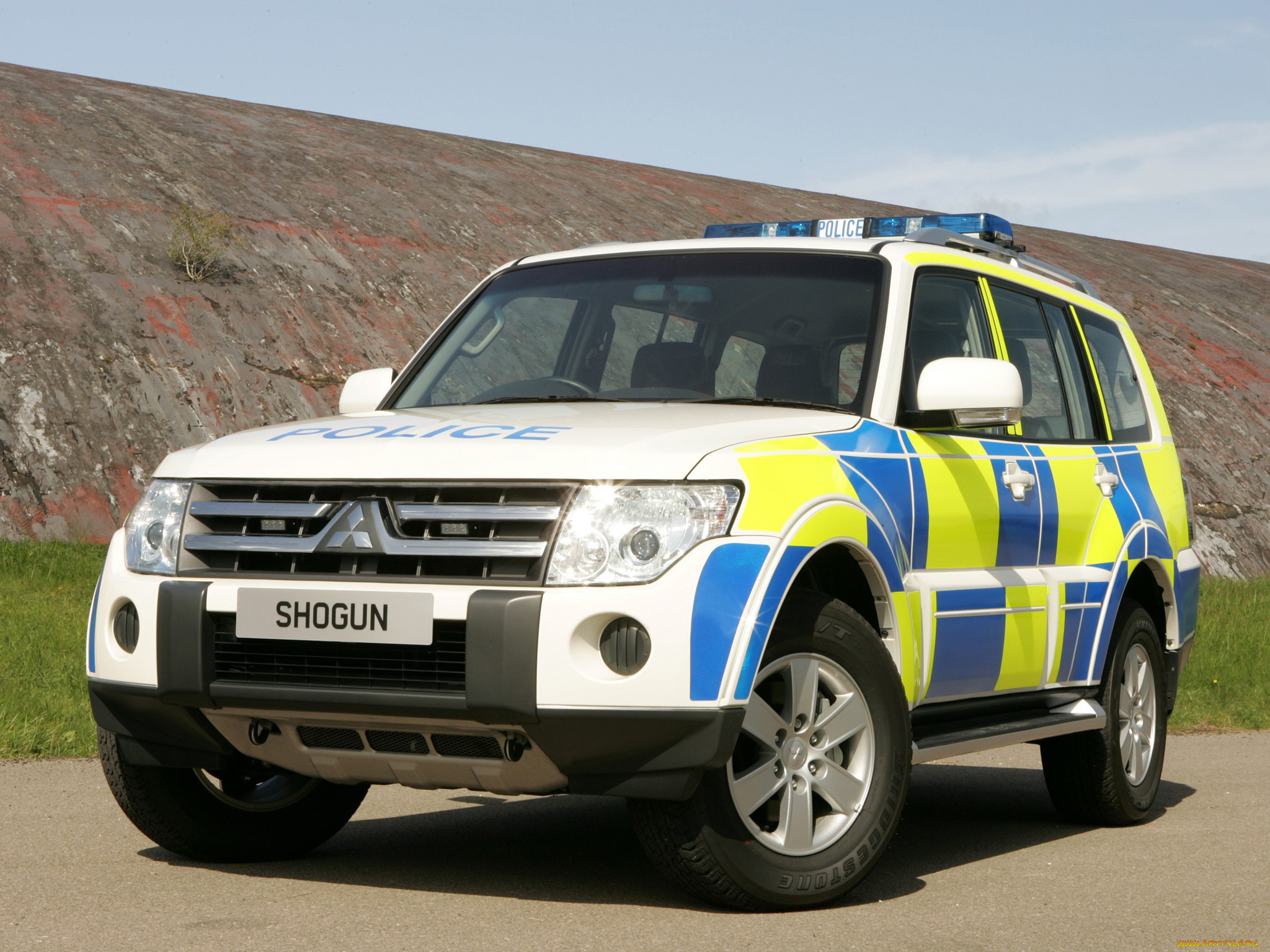 mitsubishi, shogun, 5-door, police, 2006, автомобили, полиция, mitsubishi, shogun, 5-door, police, 2006