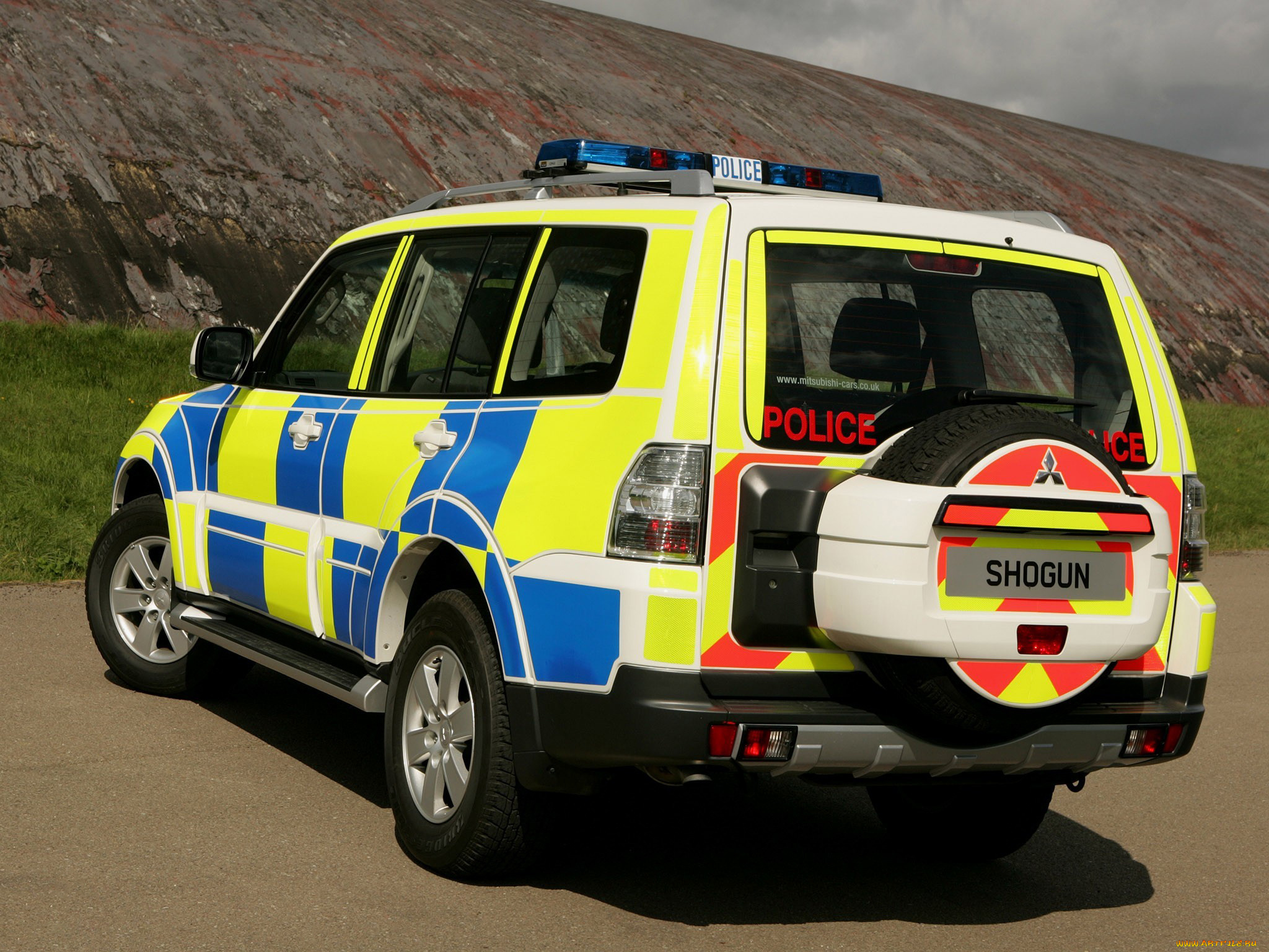 mitsubishi, shogun, 5-door, police, 2006, автомобили, полиция, mitsubishi, shogun, 5-door, police, 2006