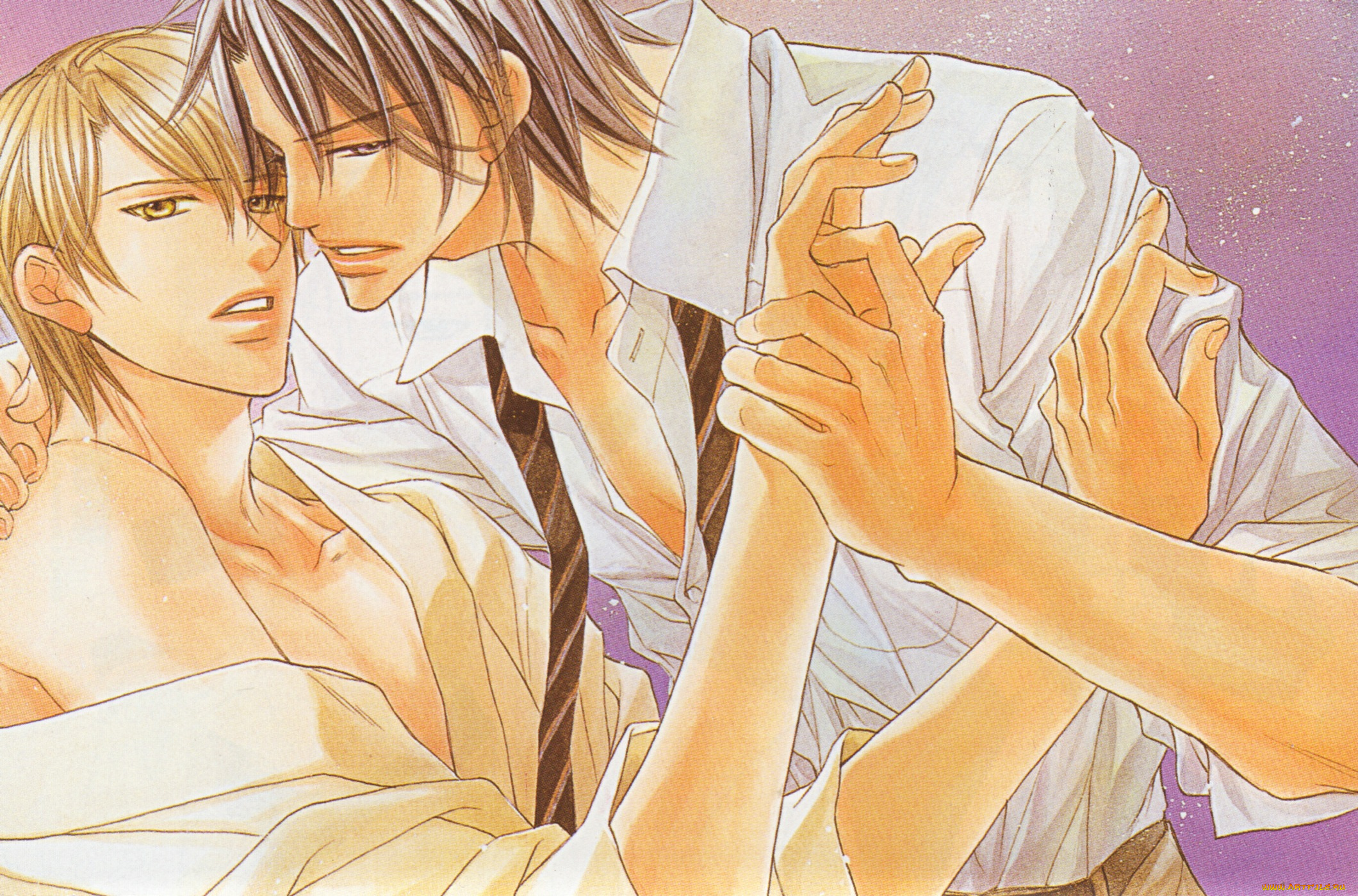 аниме, unknown, , другое, , галстук, эмоции, парни