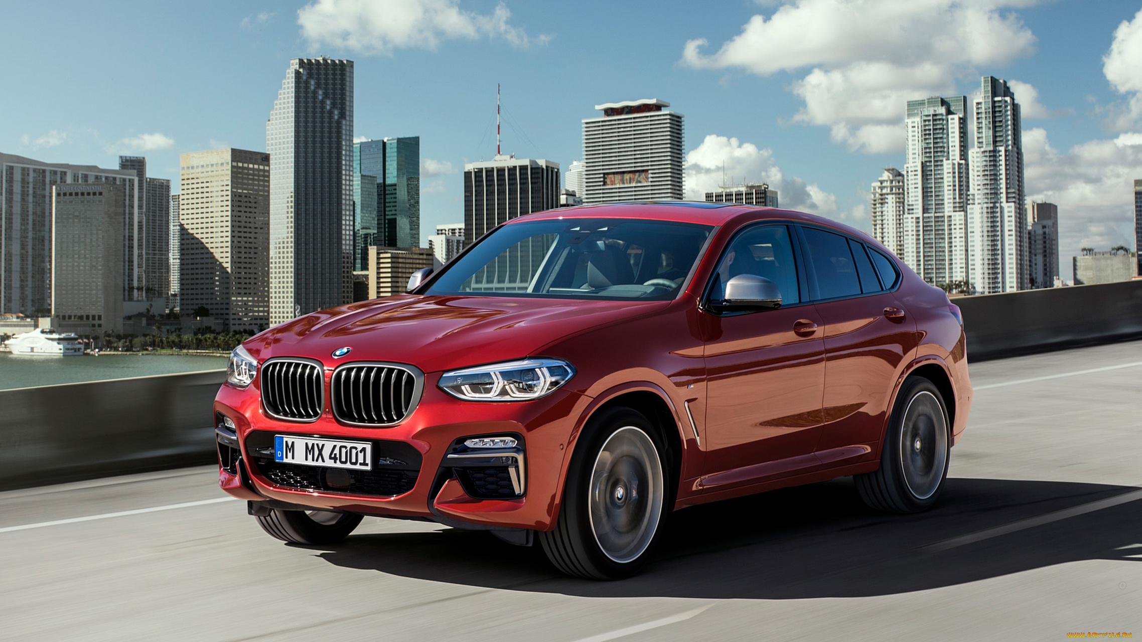 bmw, x4, m40d, 2019, автомобили, bmw, x4, m40d, 2019, red