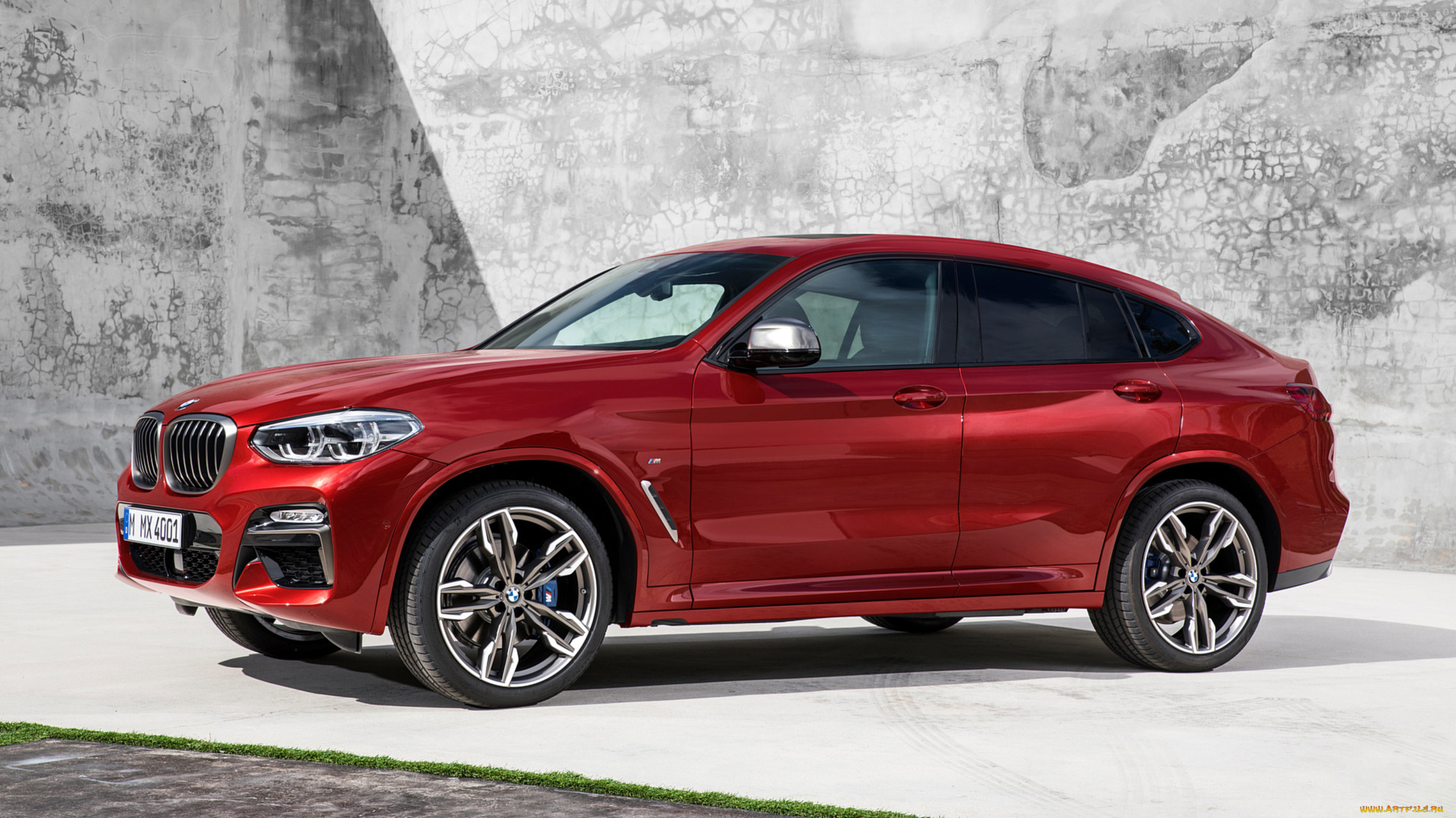 bmw, x4, m40d, 2019, автомобили, bmw, x4, m40d, 2019, red