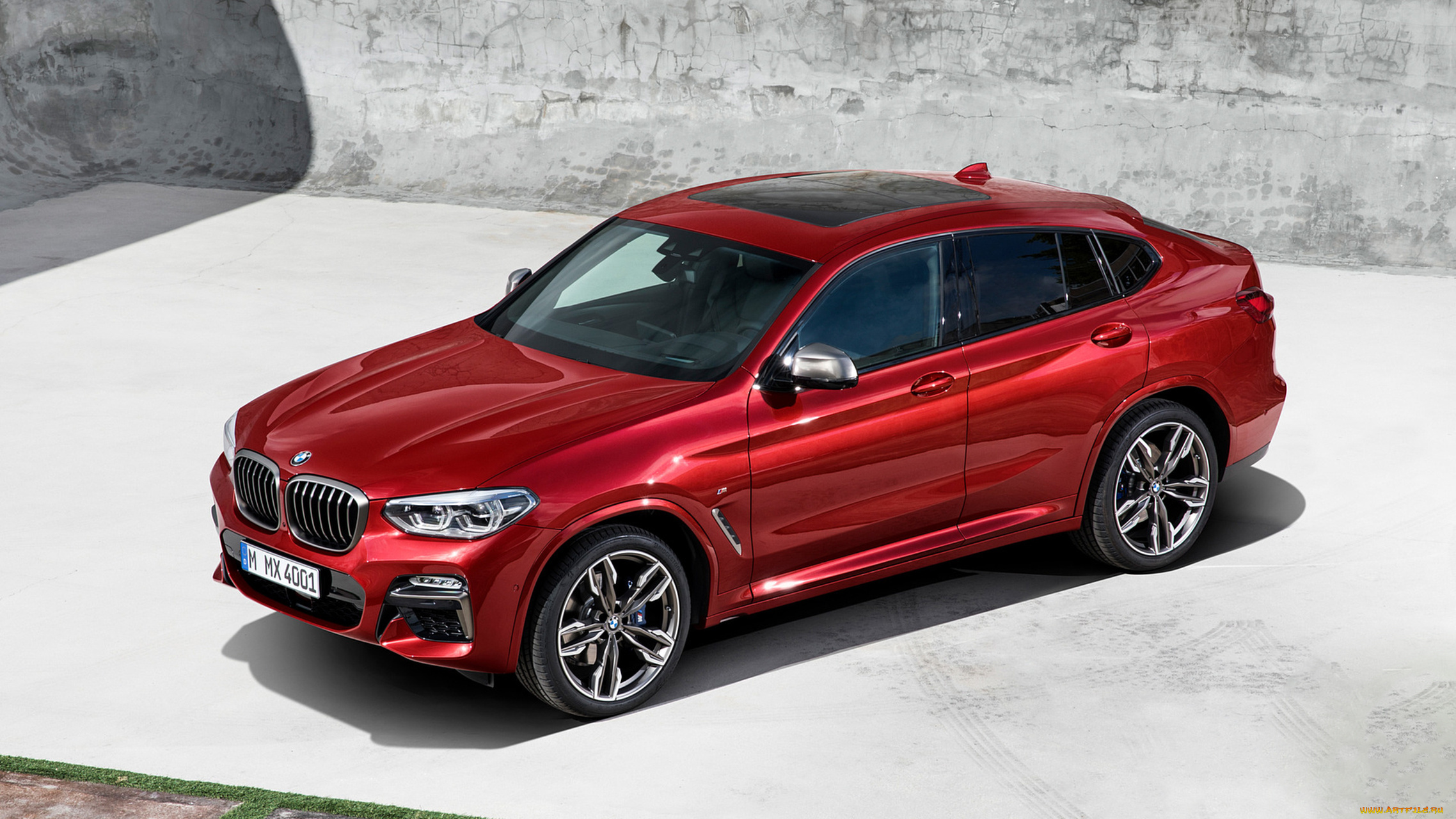 bmw, x4, m40d, 2019, автомобили, bmw, x4, m40d, 2019, red