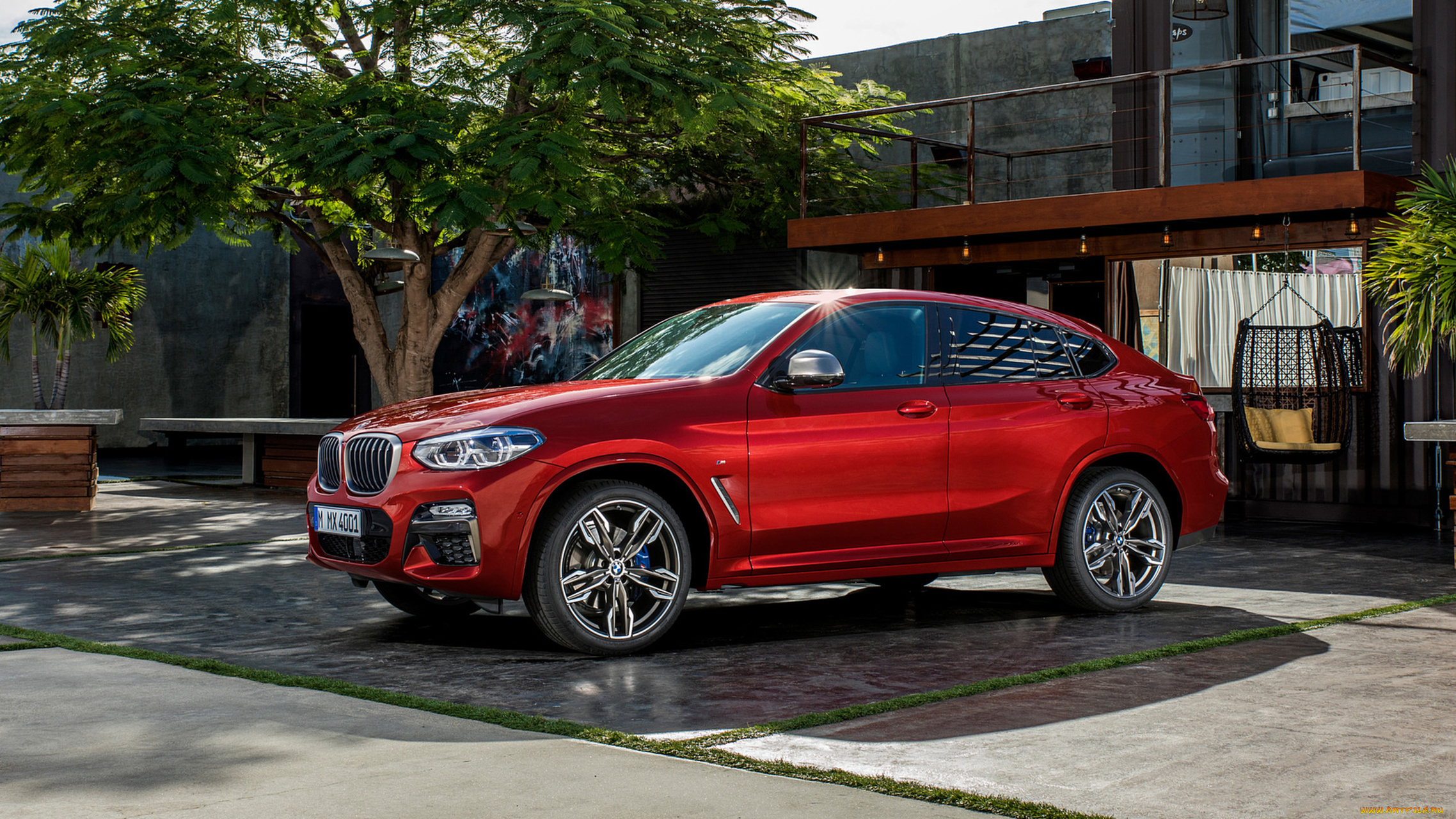 bmw, x4, m40d, 2019, автомобили, bmw, x4, m40d, 2019, red