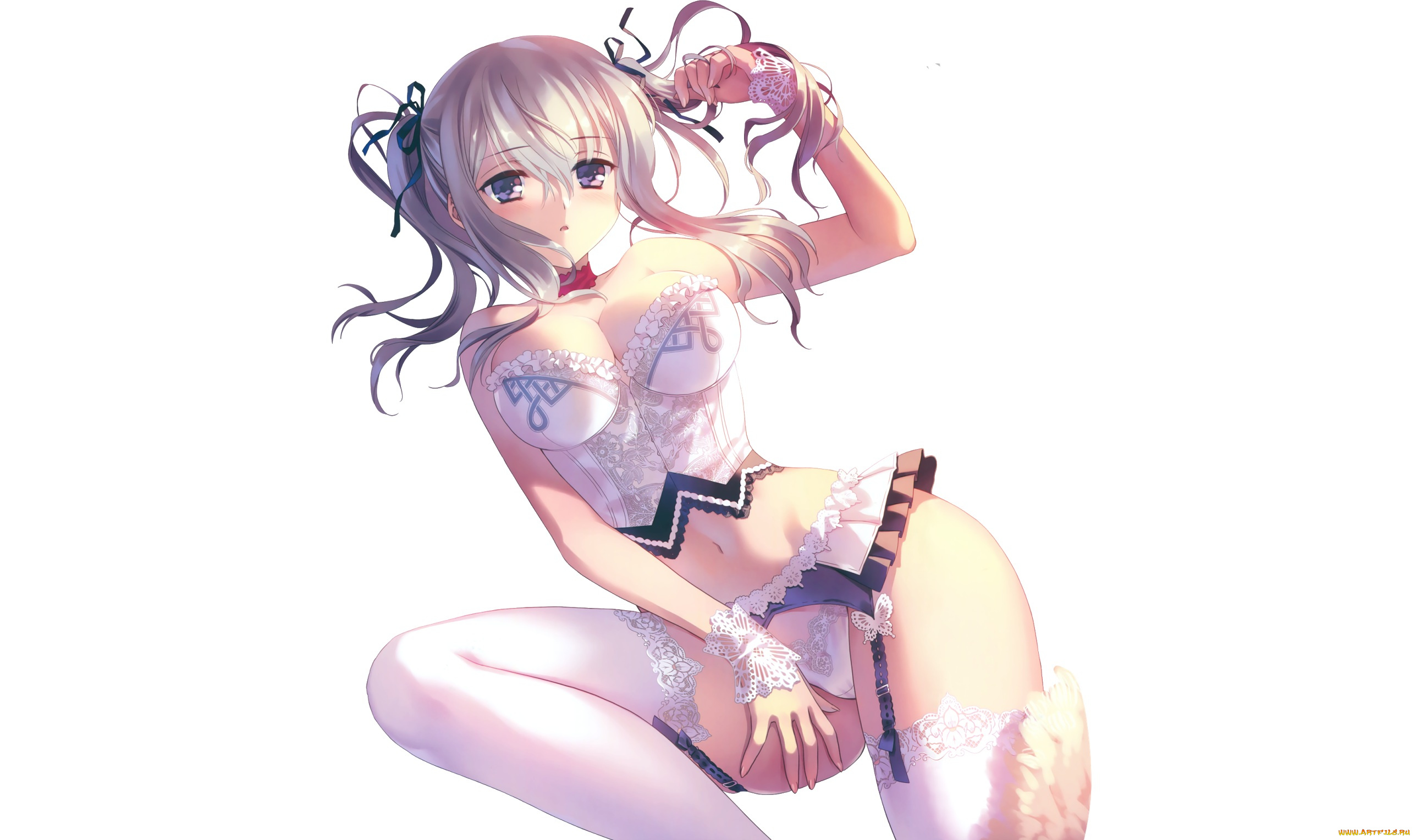 аниме, kantai, collection, взгляд, девушка, фон