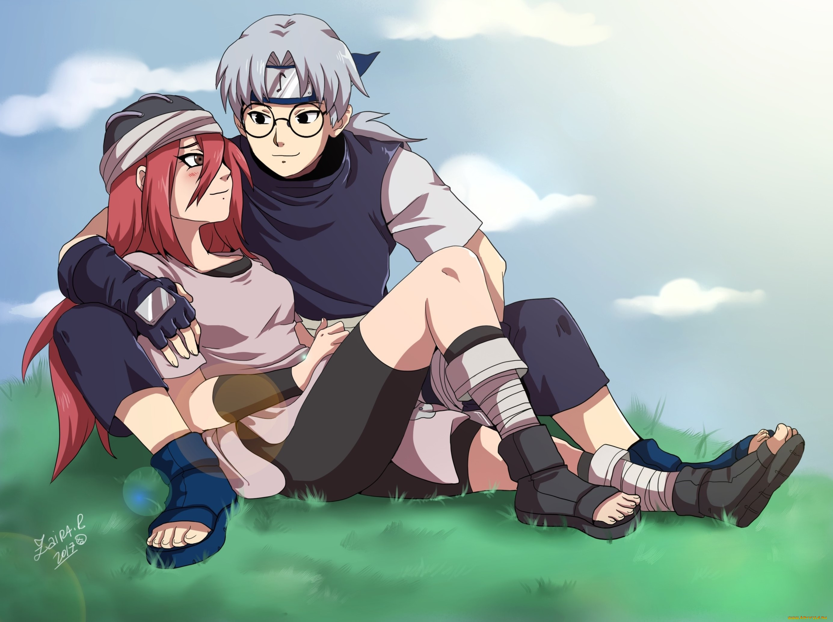 аниме, naruto, девушка, взгляд, фон