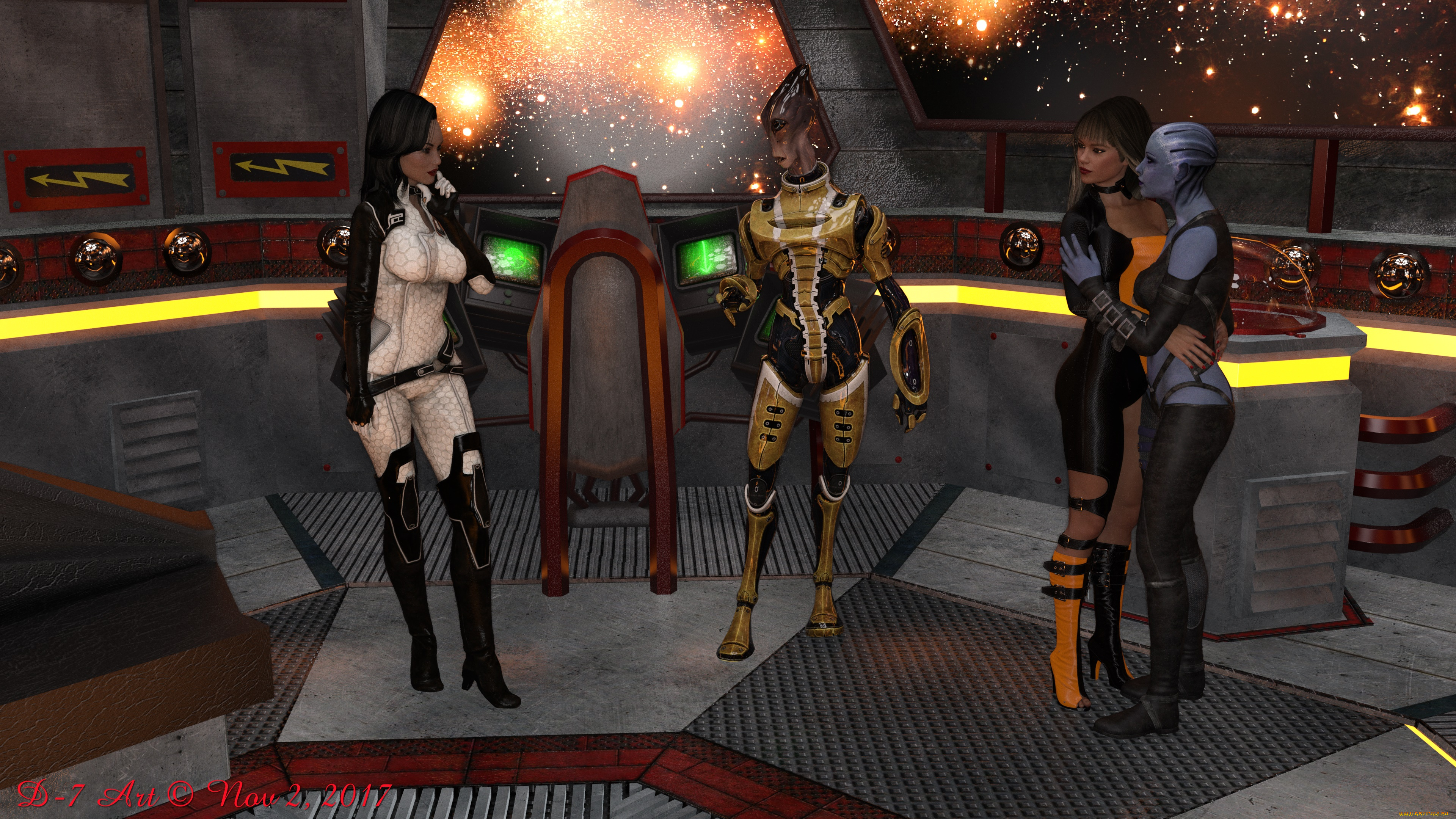 3д, графика, фантазия, , fantasy, девушка, фон, взгляд