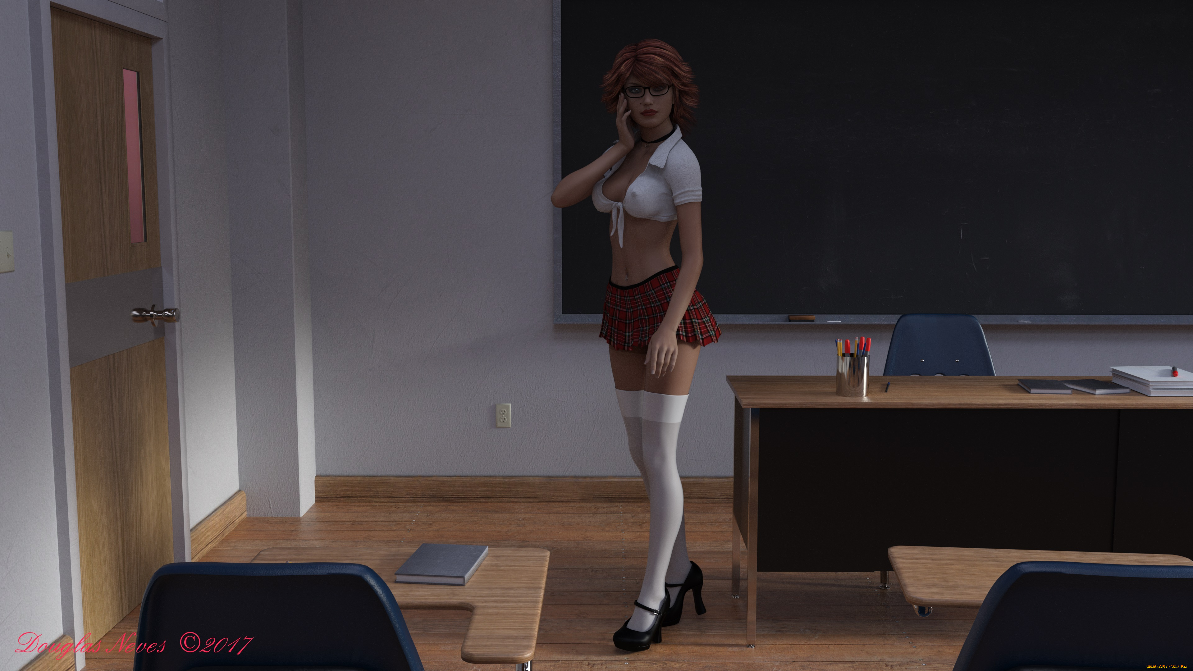 3д, графика, люди-авто, мото, , people-, car, , , moto, фон, взгляд, девушка