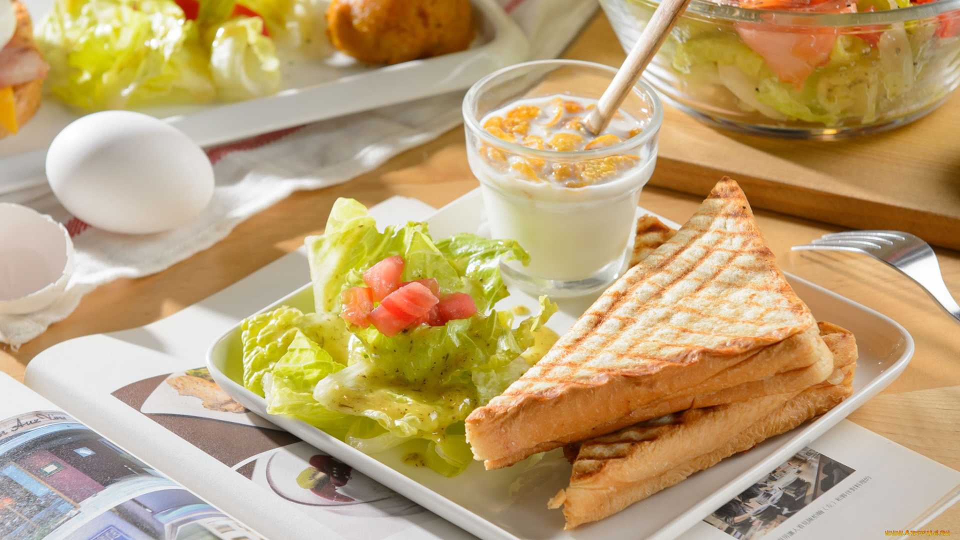 еда, салаты, , закуски, салат, бутерброд, яйца