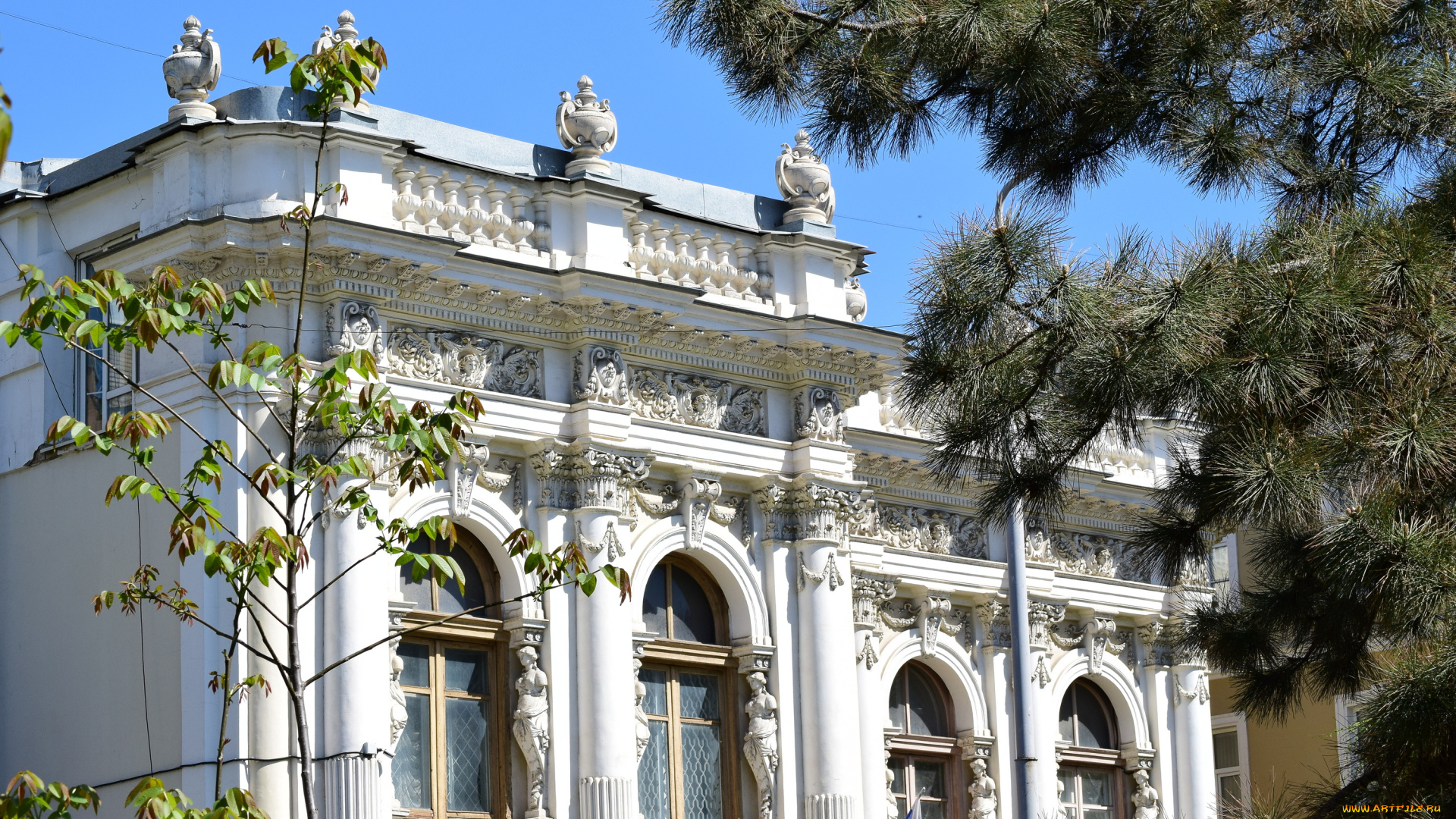 ростов, на, дону, города, -, здания, , дома, дерево, дом