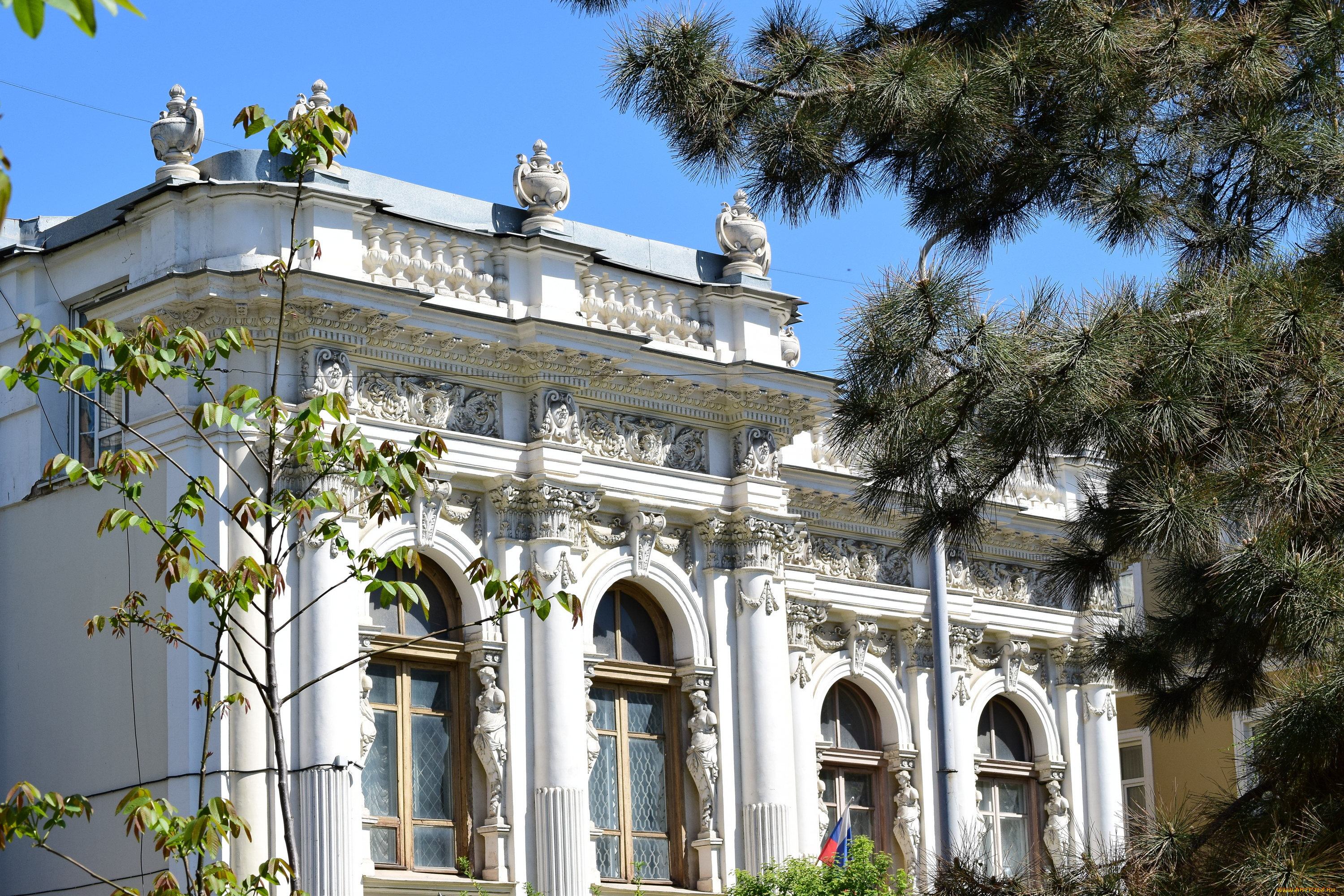 ростов, на, дону, города, -, здания, , дома, дерево, дом