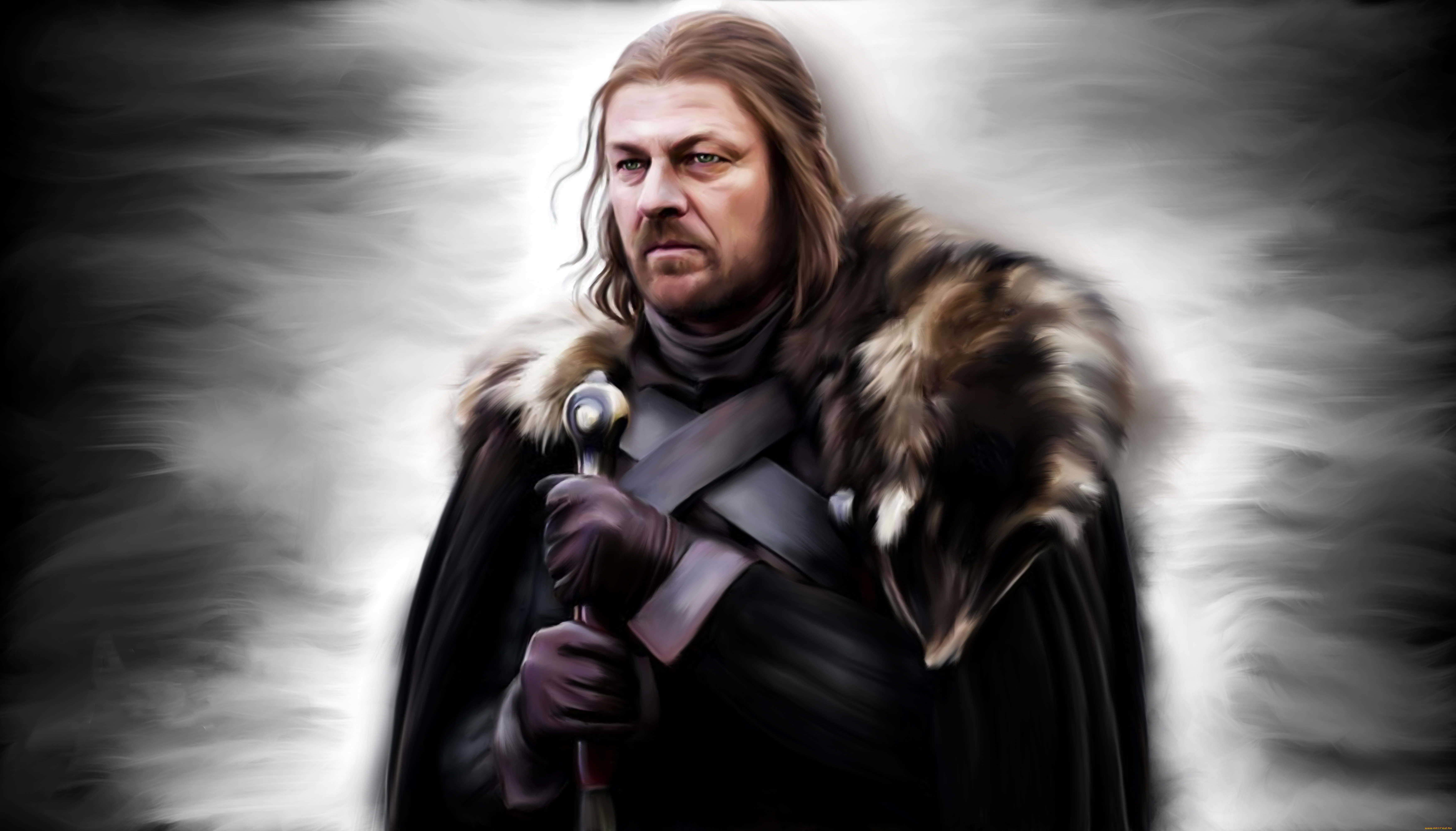 рисованное, кино, мужчина, взгляд, фон