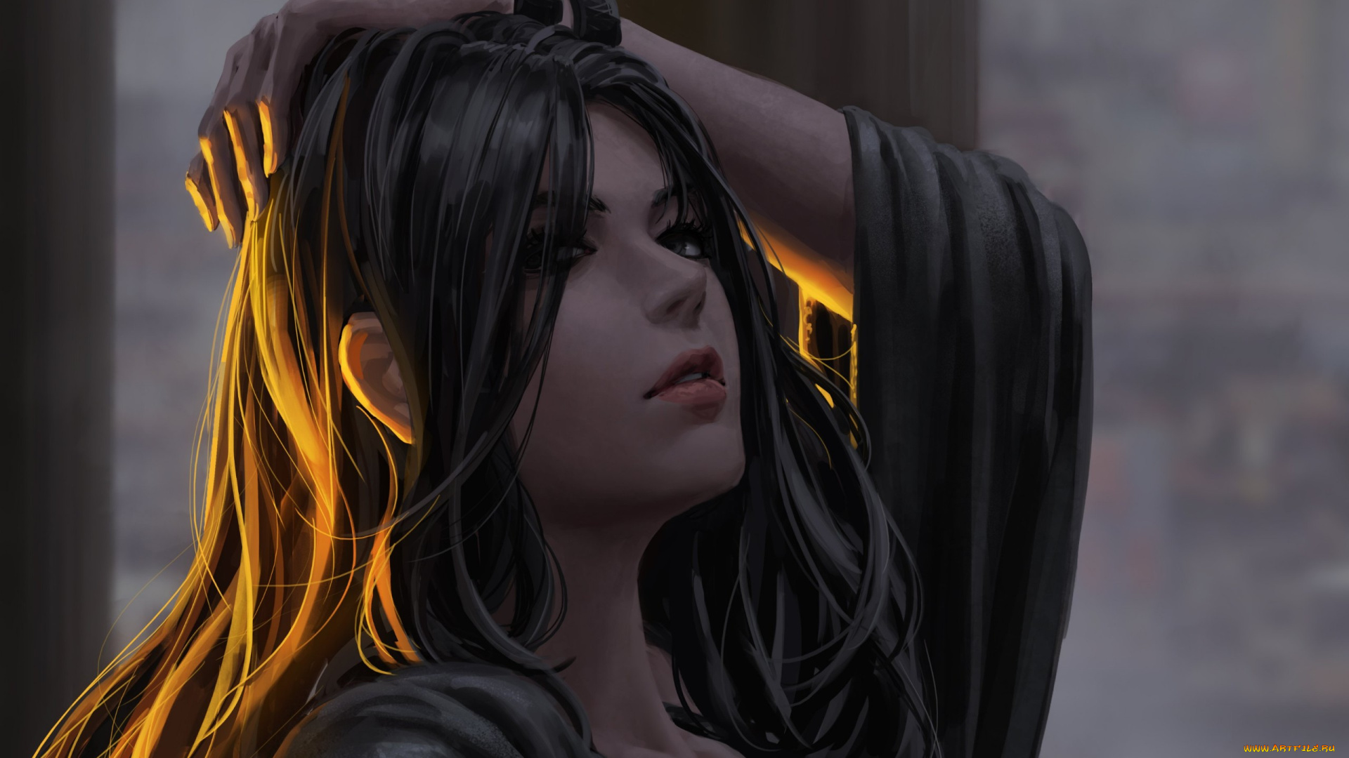 guweiz, рисованное, девушка