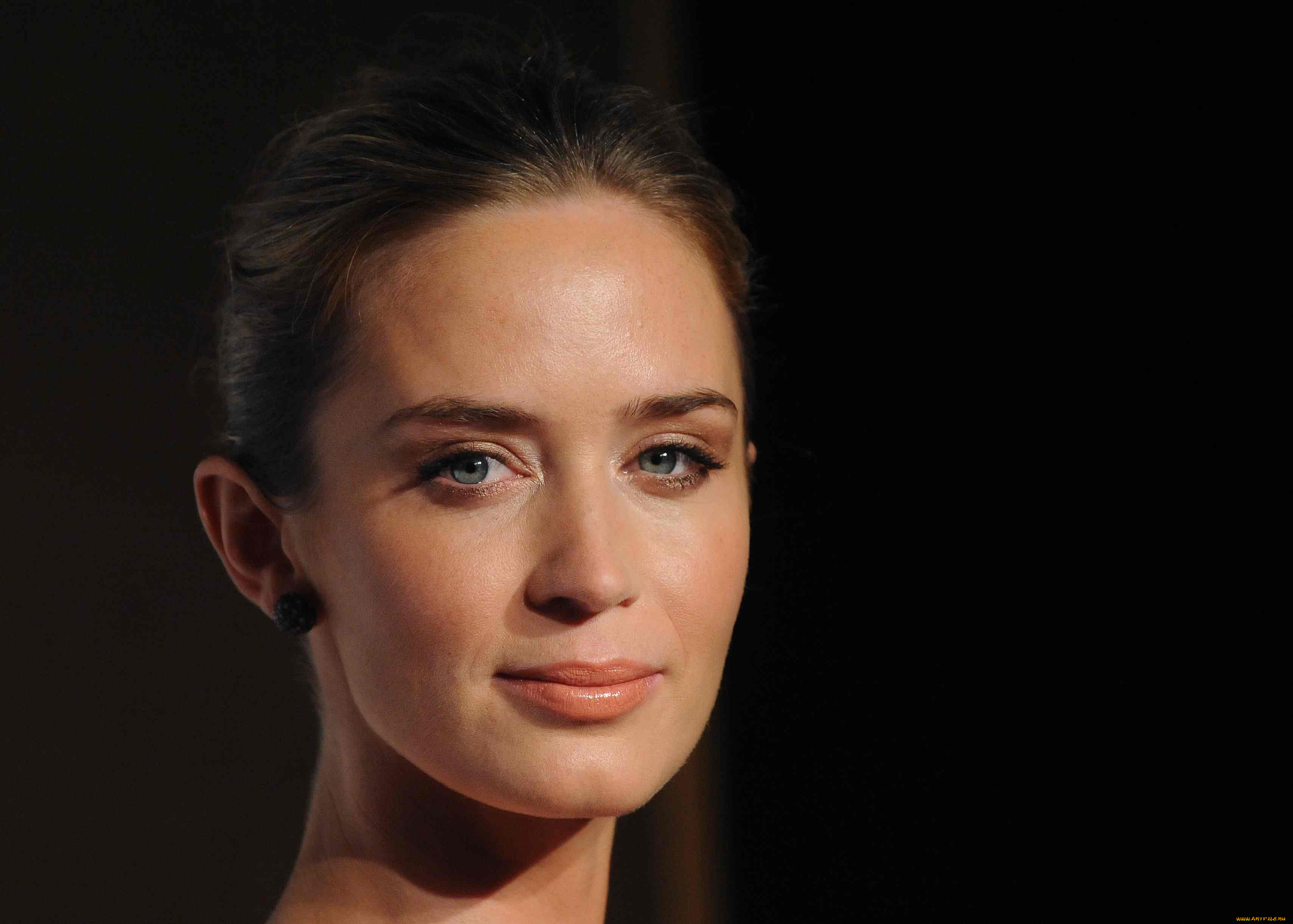 девушки, emily, blunt, шатенка, лицо