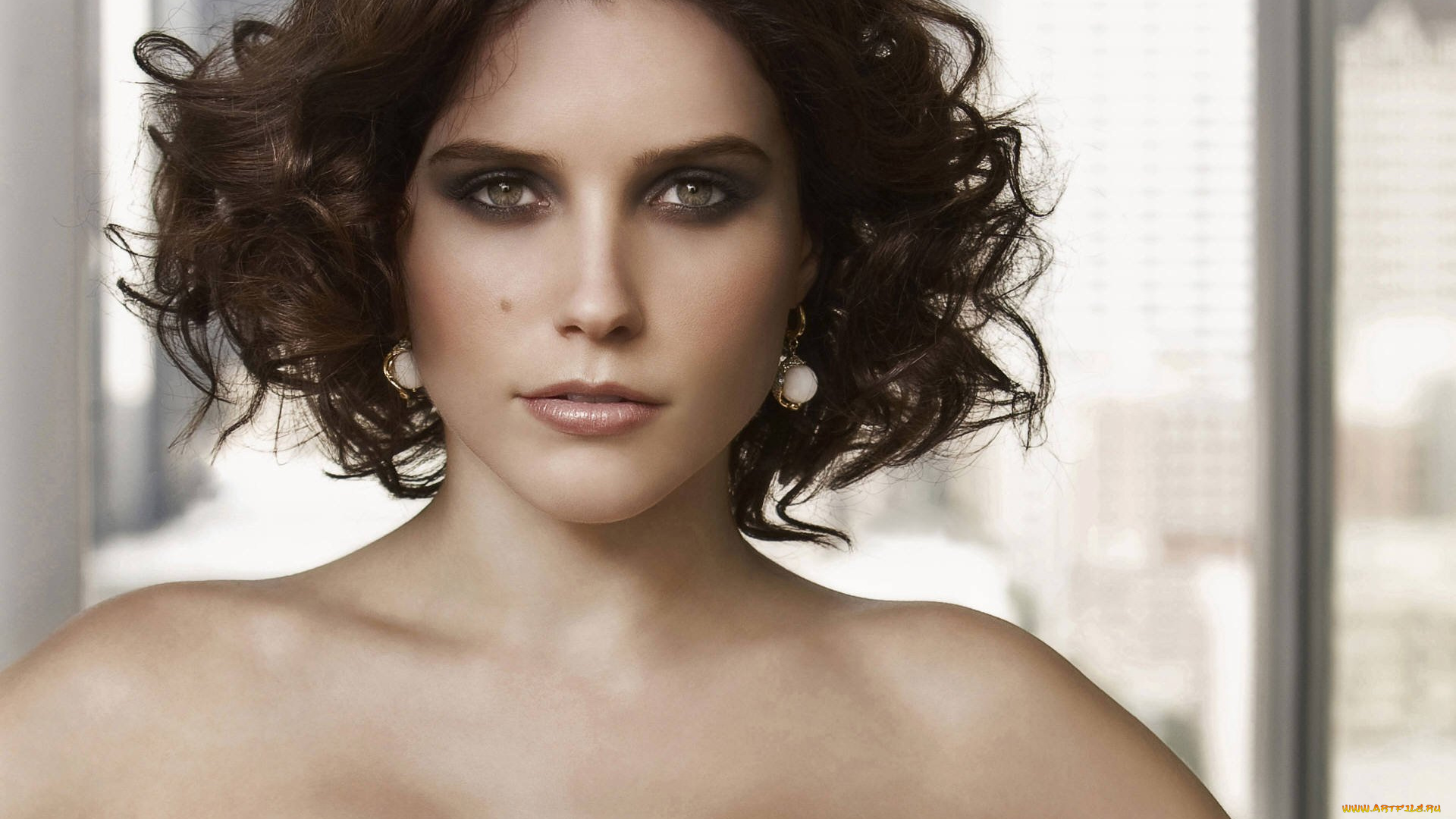 девушки, sophia, bush, шатенка, лицо