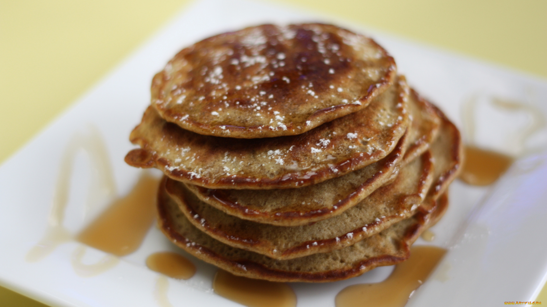 еда, блины, , оладьи, гречневые, тарелка