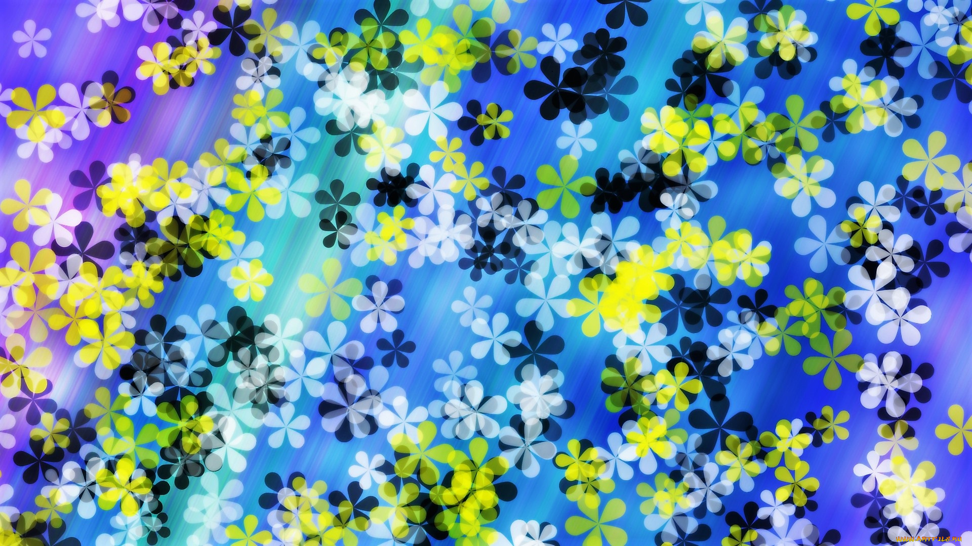 векторная, графика, цветы, , flowers, цветочки