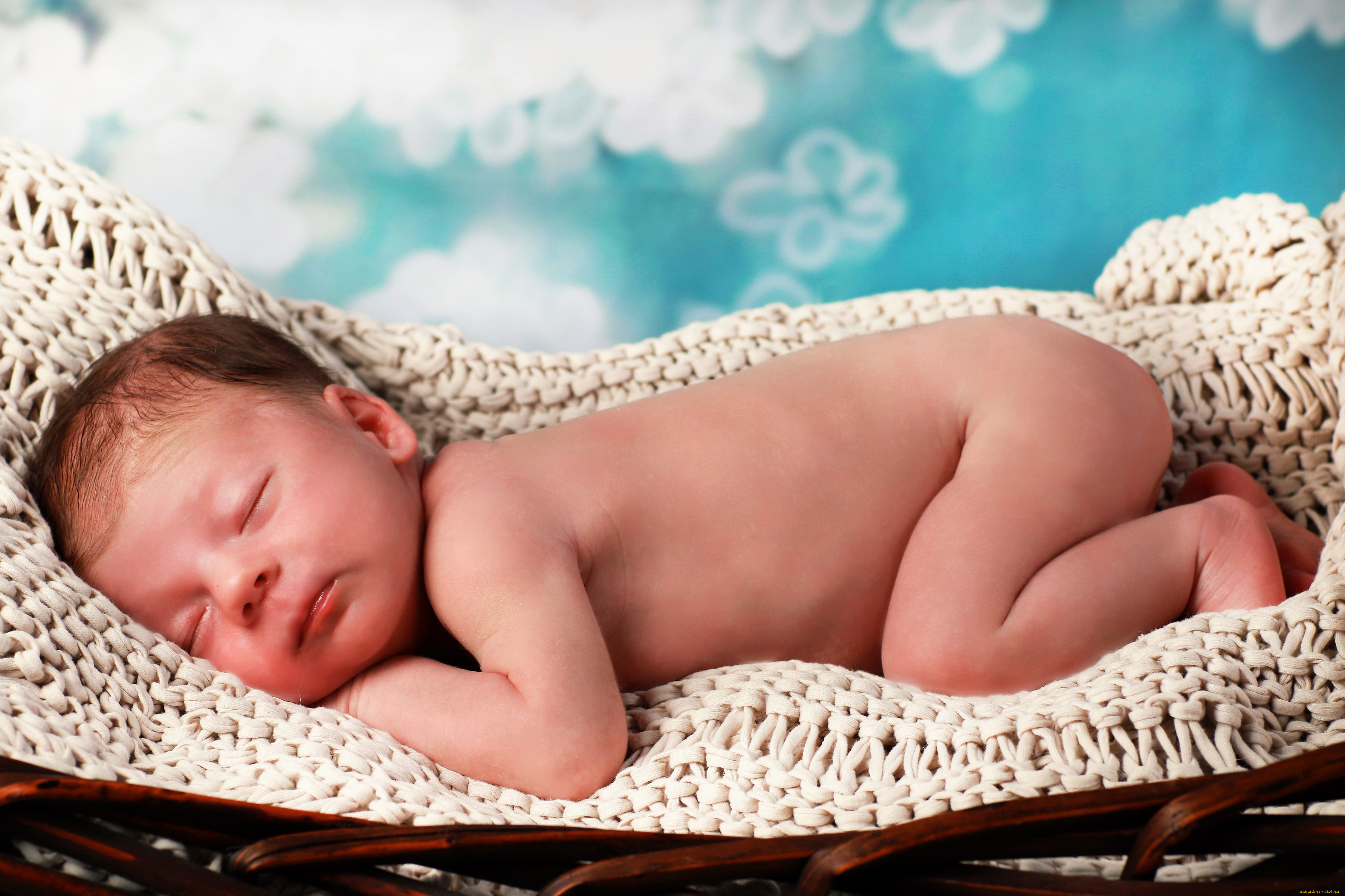 разное, дети, младенец, корзина, сон