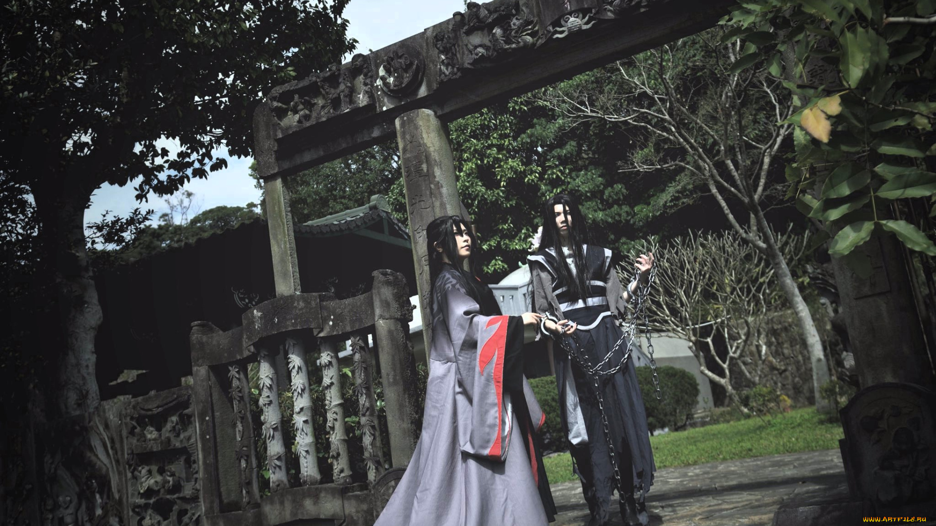 девушки, -, креатив, , косплей, костюмы, образы, ворота