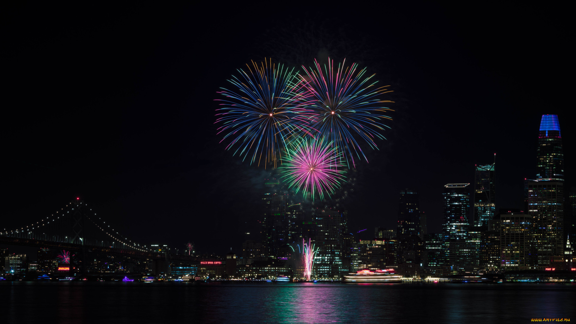 san, francisco, города, сан-франциско, , сша, салют