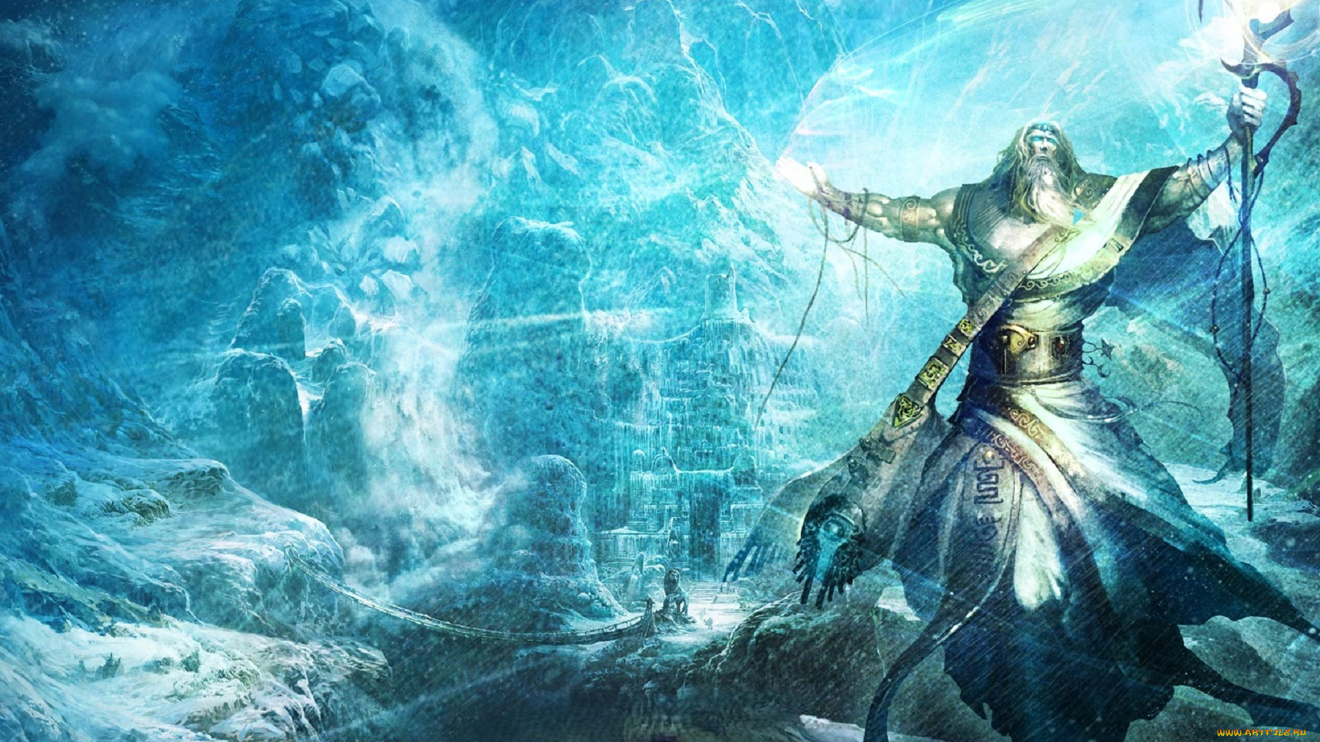 видео, игры, mummy, online, маг, магия, посох, зима, снег, город