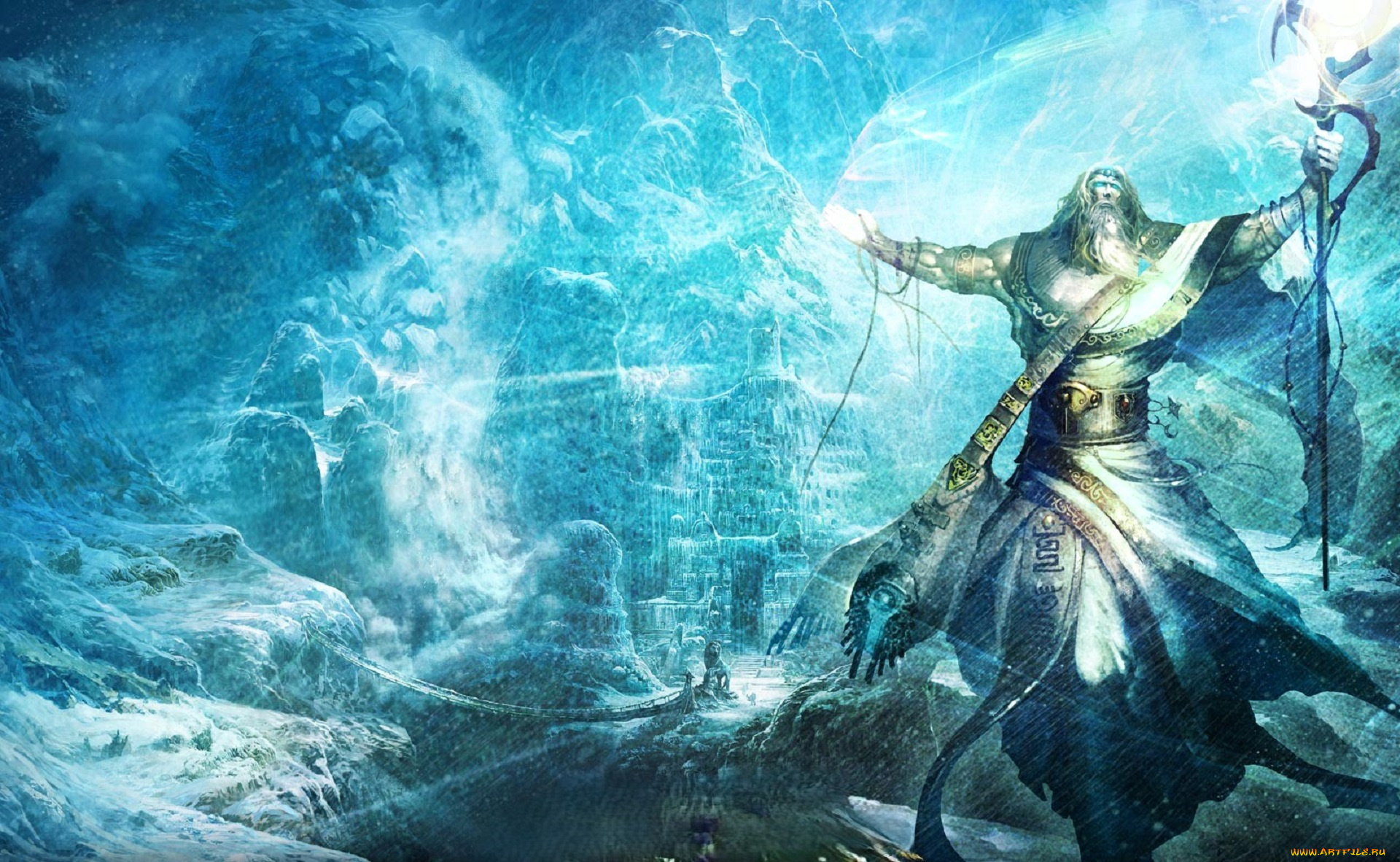 видео, игры, mummy, online, маг, магия, посох, зима, снег, город