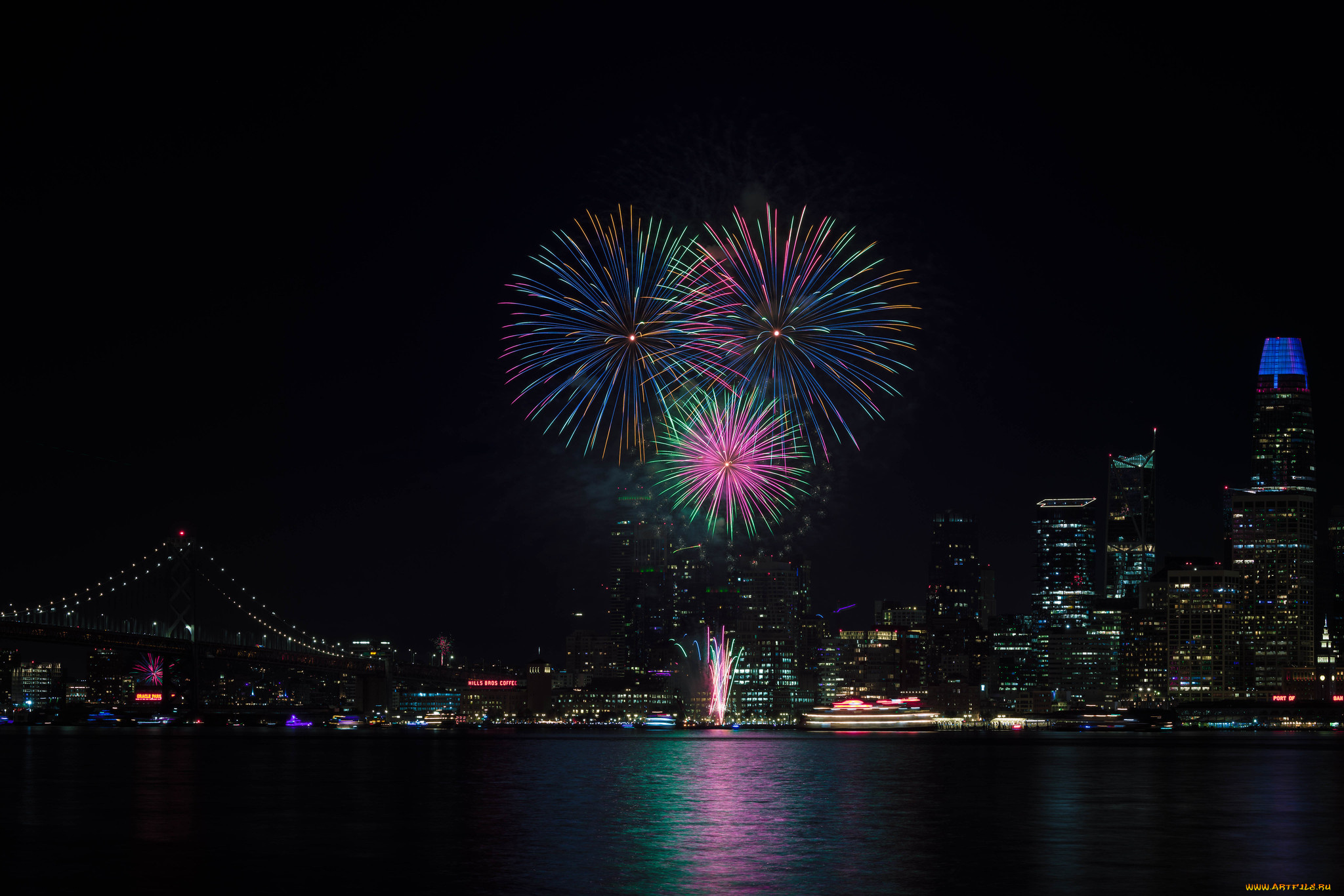 san, francisco, города, сан-франциско, , сша, салют