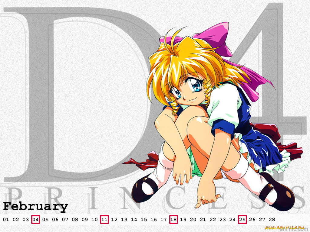 календари, аниме