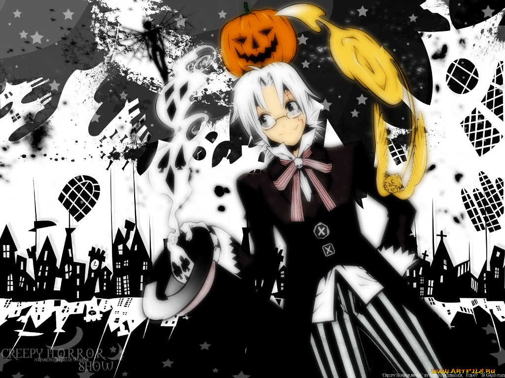 allen, walker, creepy, horror, show, аниме, gray, man