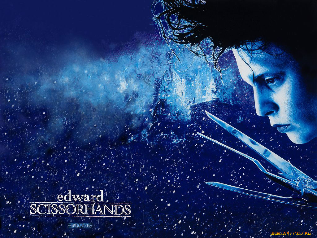 edward, scissorhands, кино, фильмы