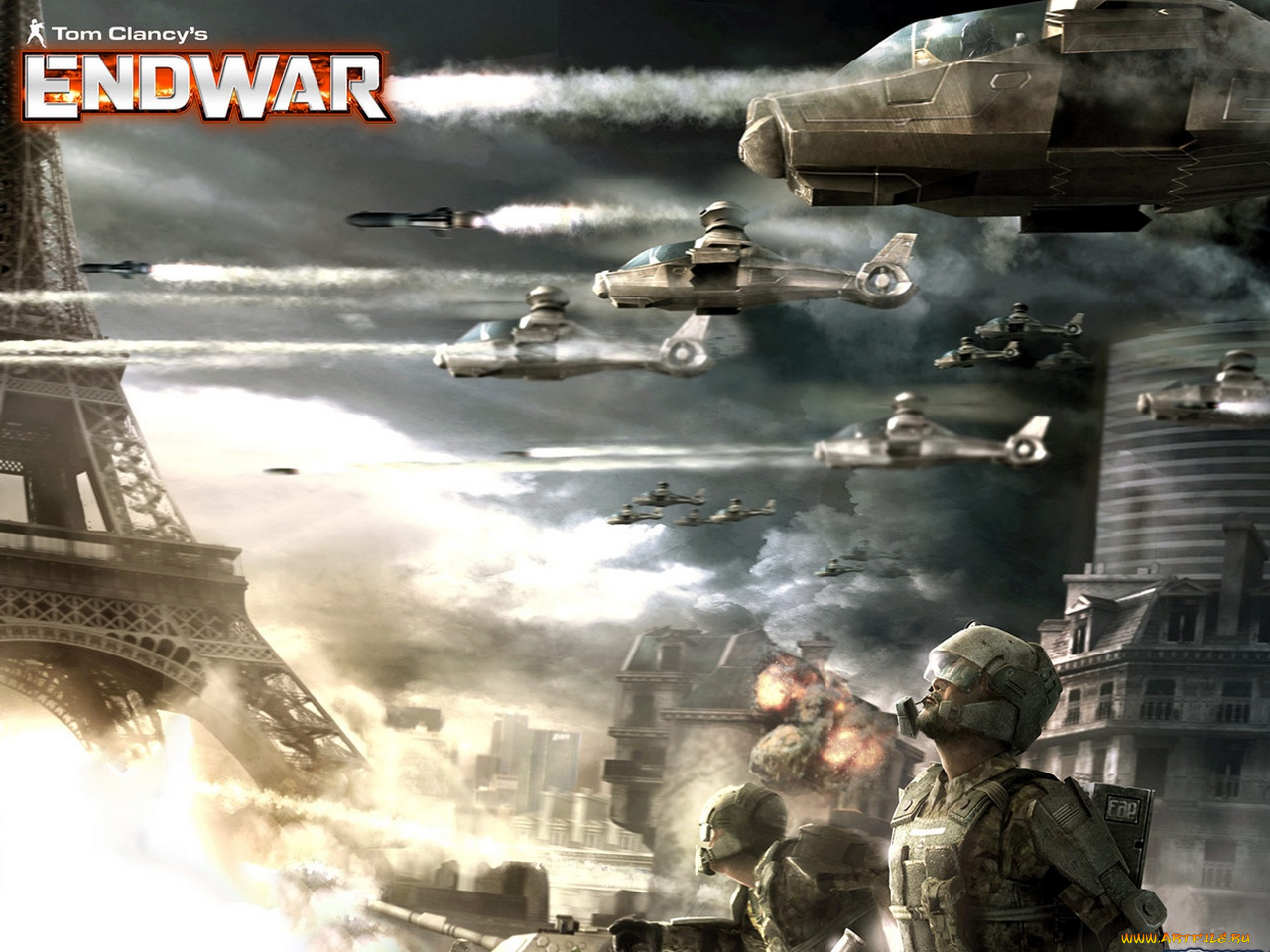 видео, игры, tom, clancy`s, endwar