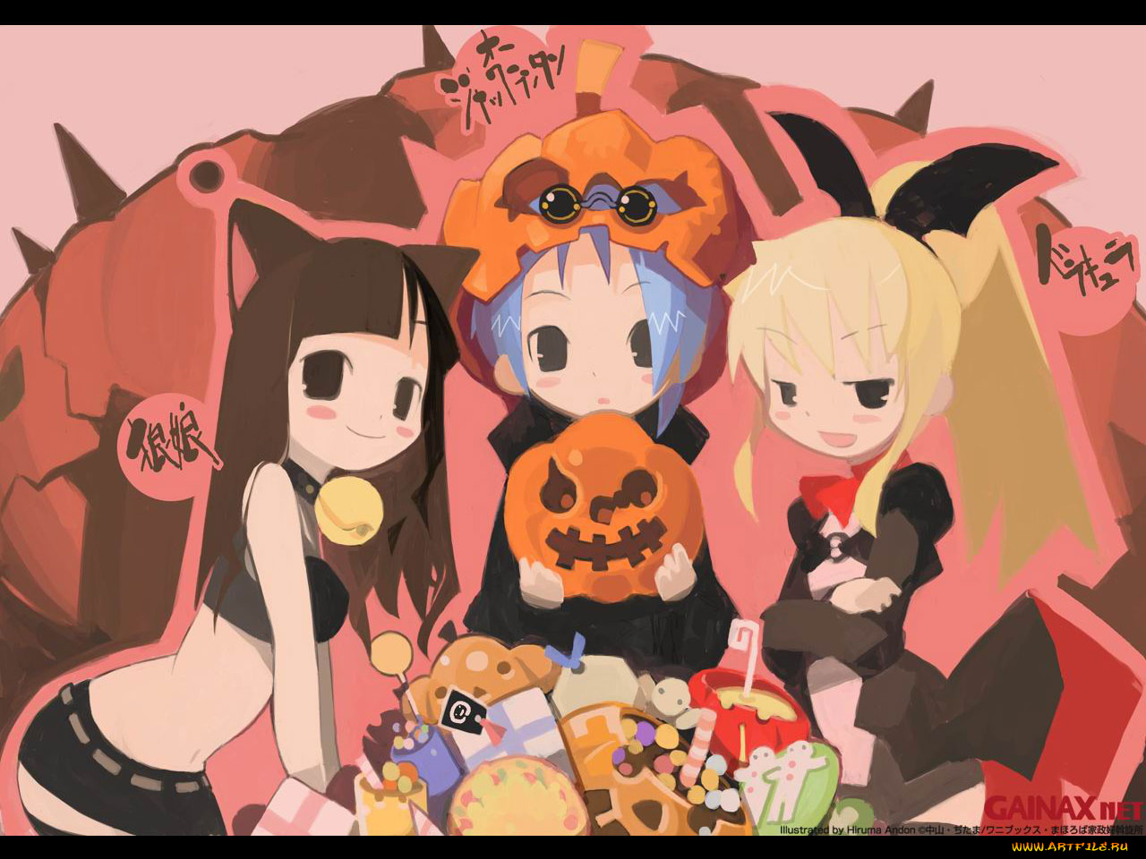 аниме, halloween, magic