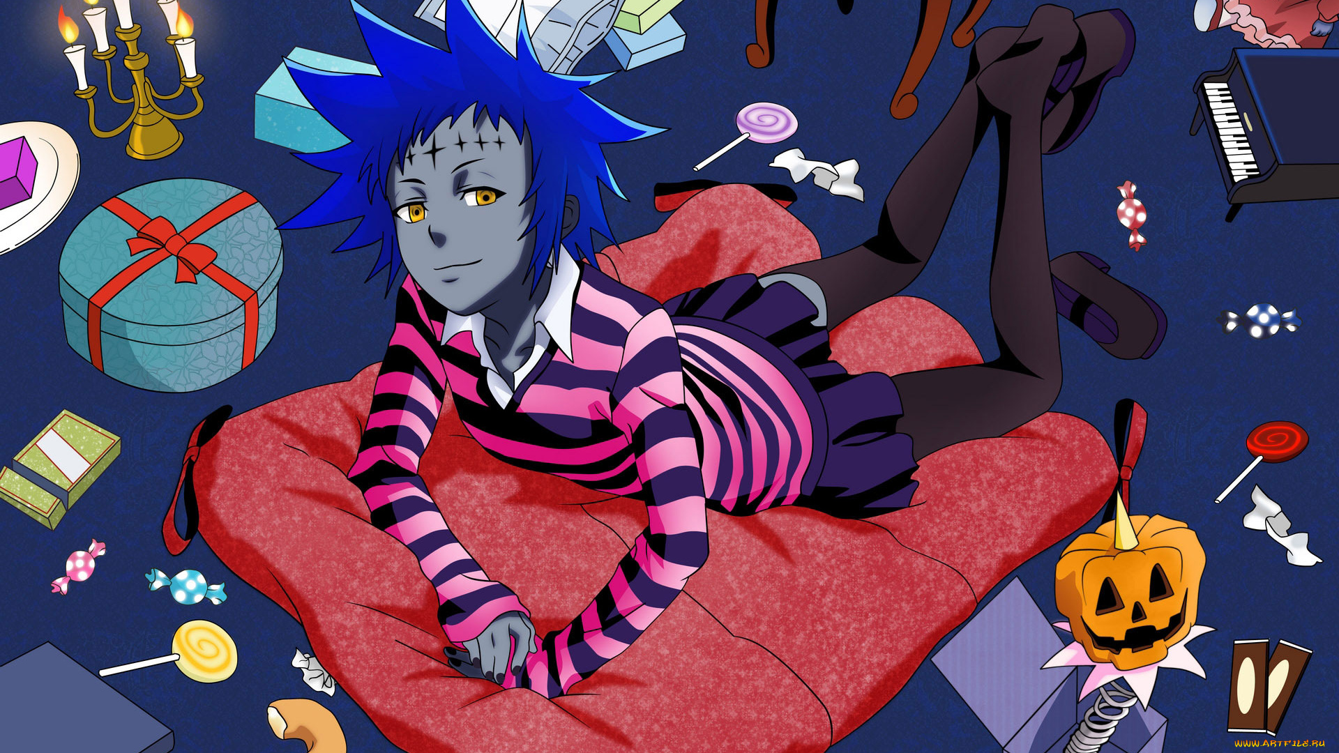 аниме, gray, man