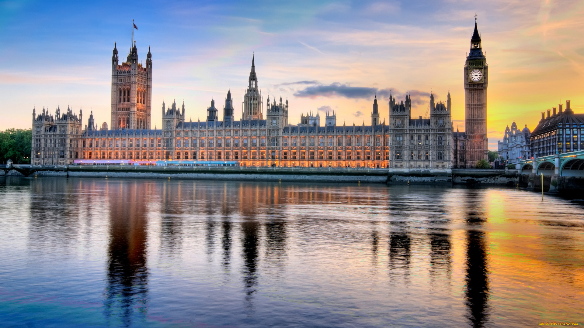 города, лондон, великобритания