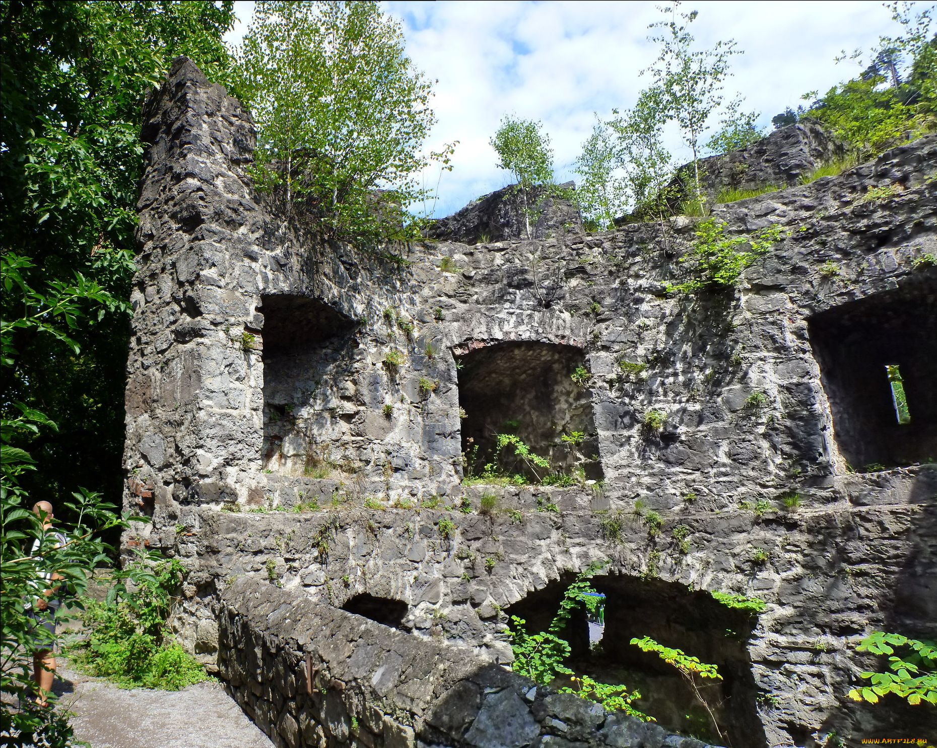 замок, шаттенбург, города, исторические, архитектурные, памятники, австрия