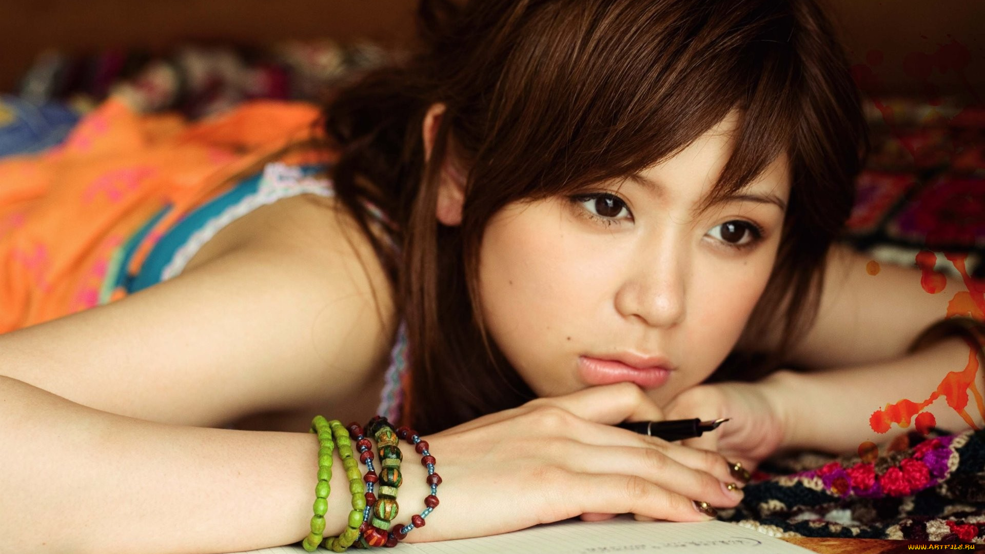 -Unsort, Азиатки, девушки, unsort, азиатки, браслет, ручка