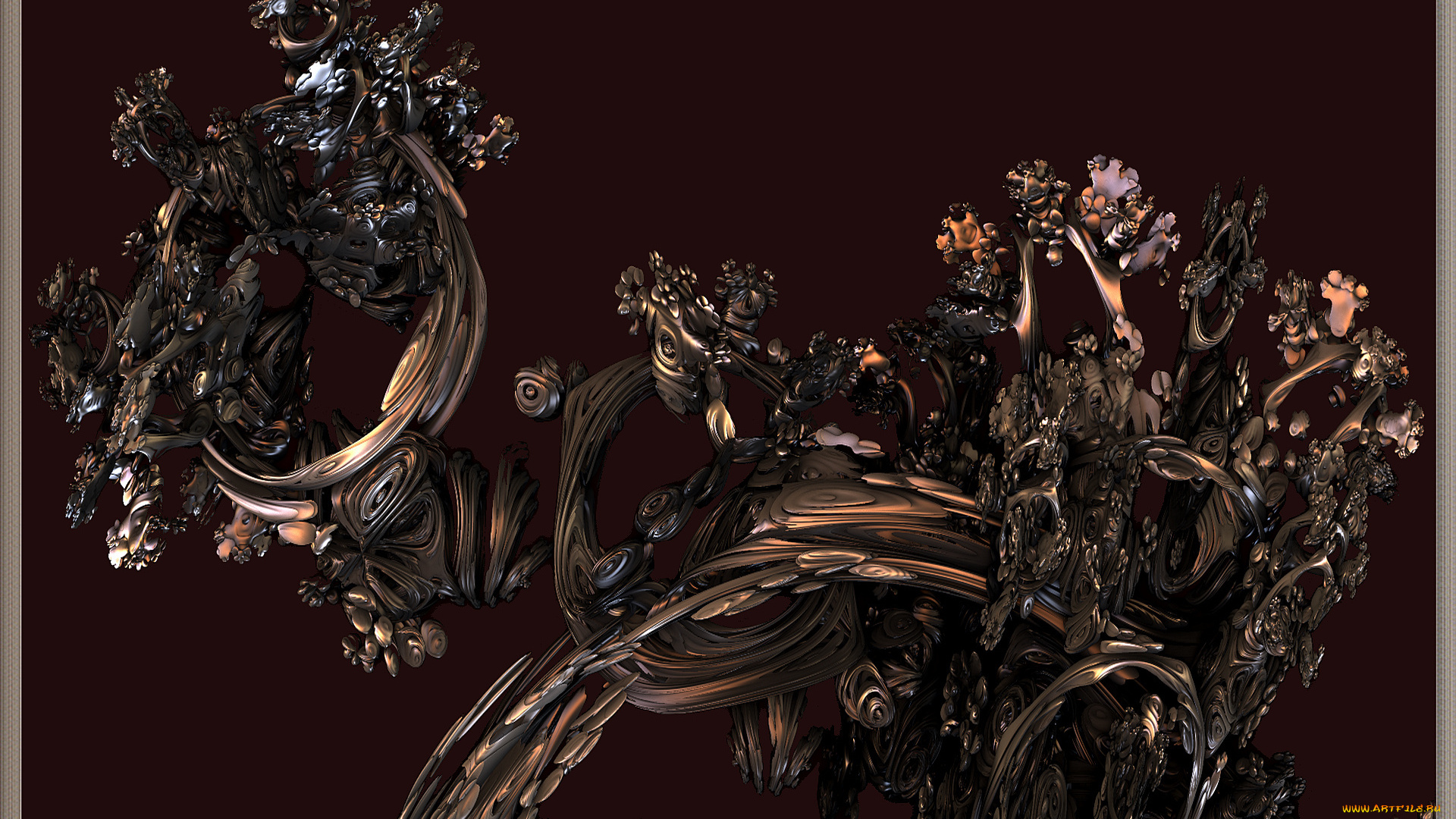 3д, графика, fractal, фракталы, фон, узор