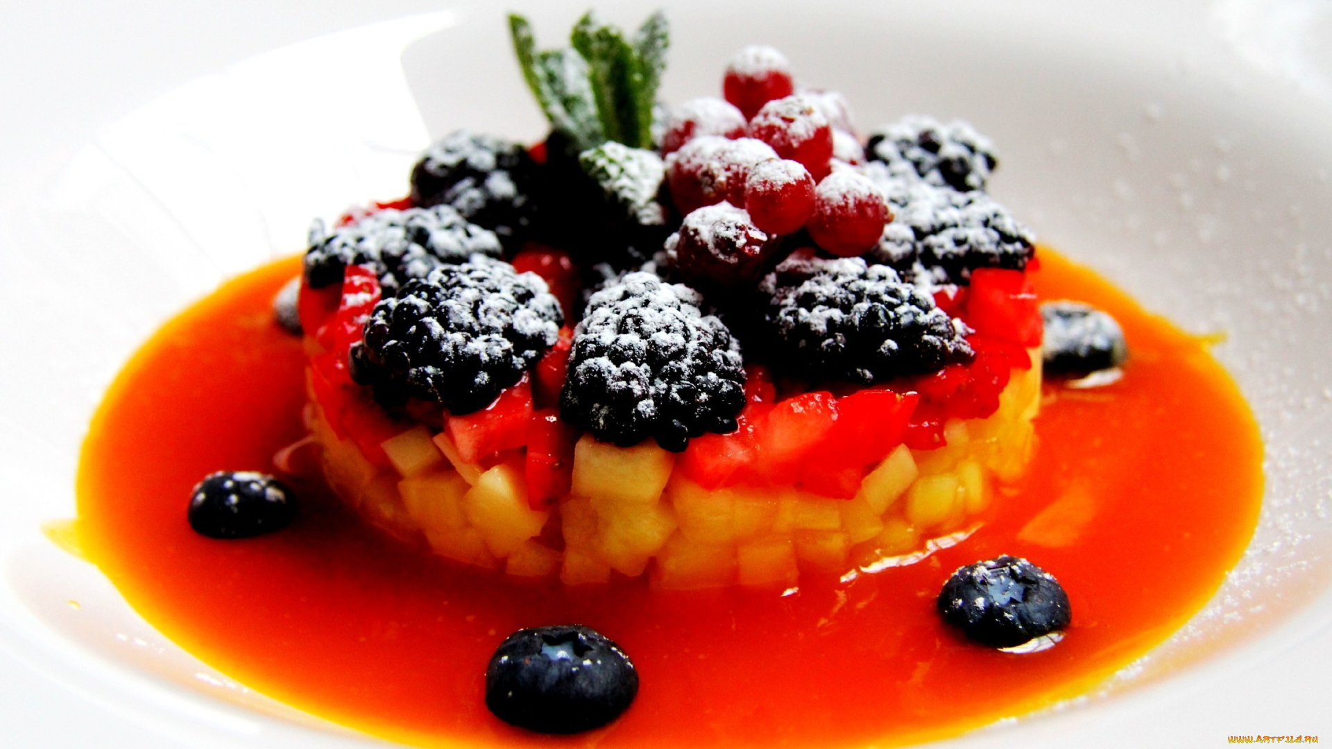 еда, мороженое, десерты, ягоды