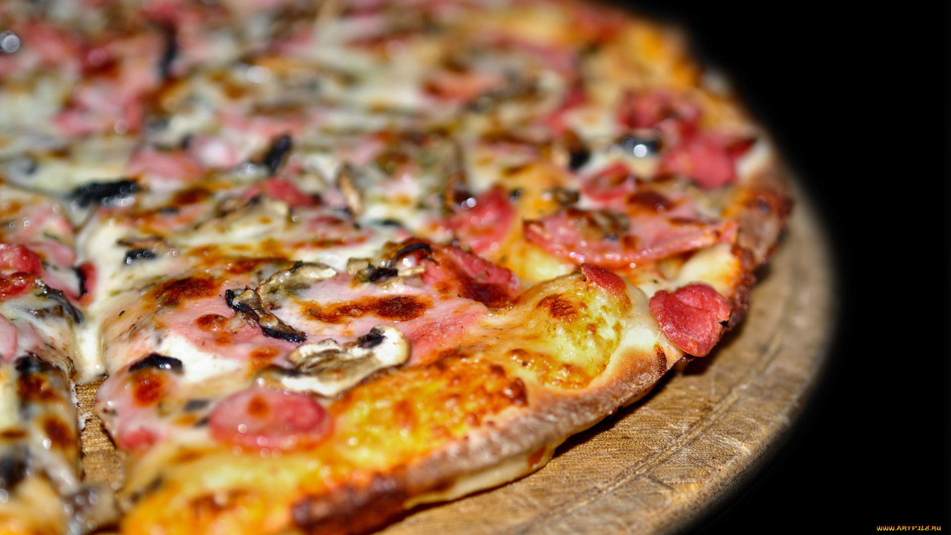 еда, пицца, выпечка