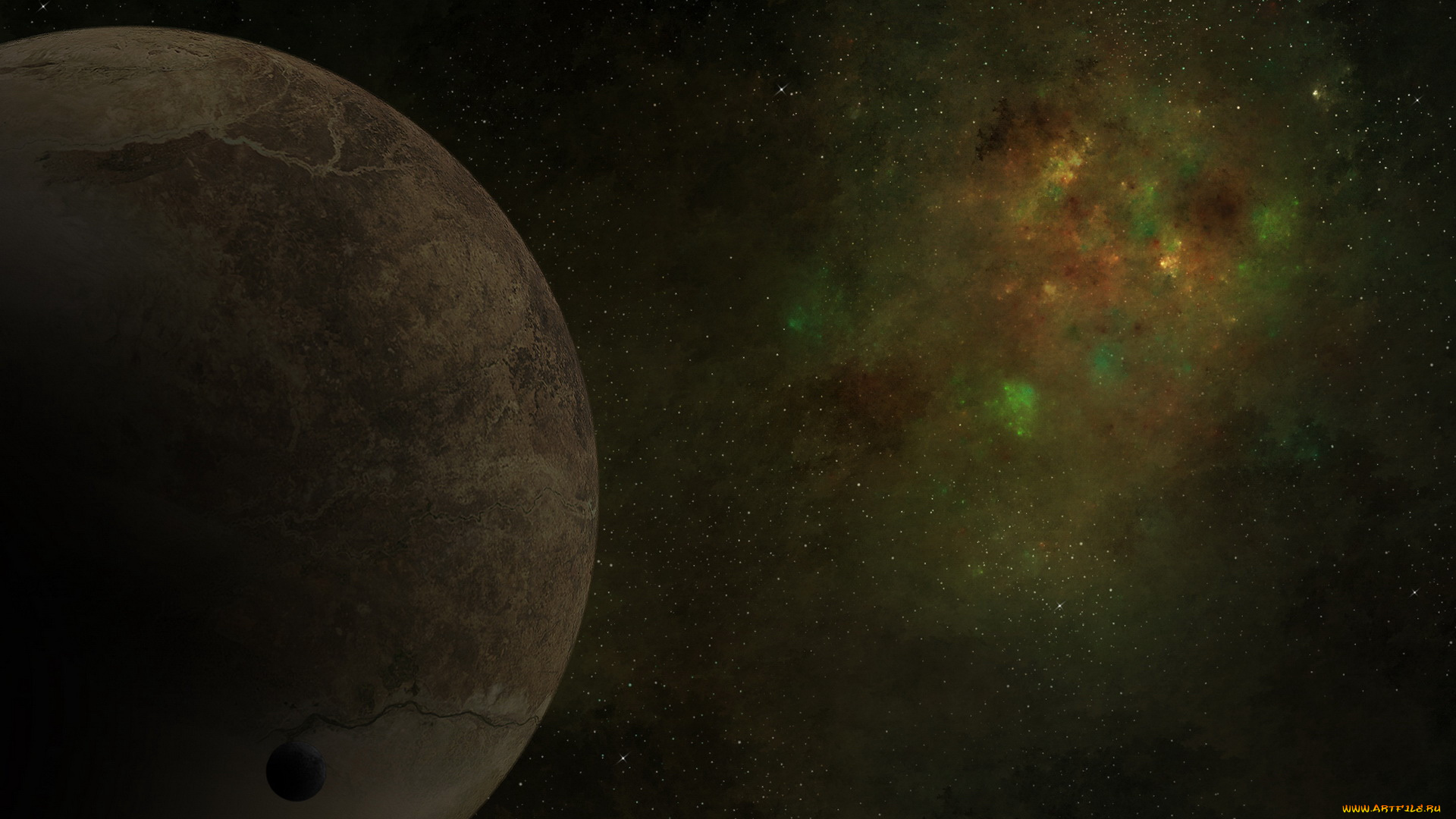 космос, арт, планеты