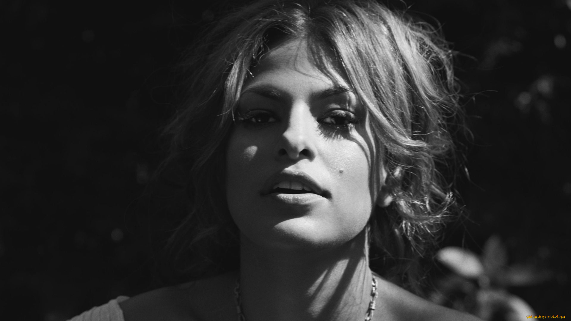 Eva, Mendes, девушки, , , черно-белое, фото