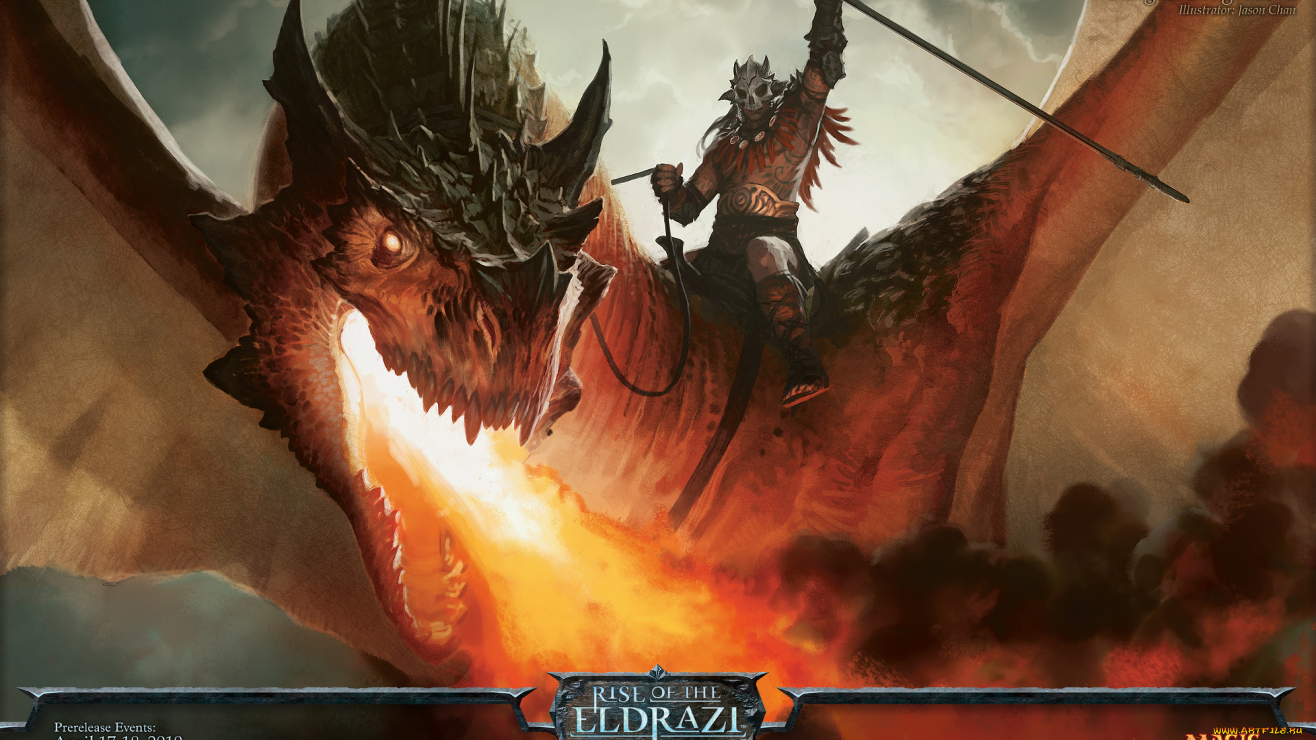 видео, игры, magic, the, gathering, rise, of, eldrazi, пламя