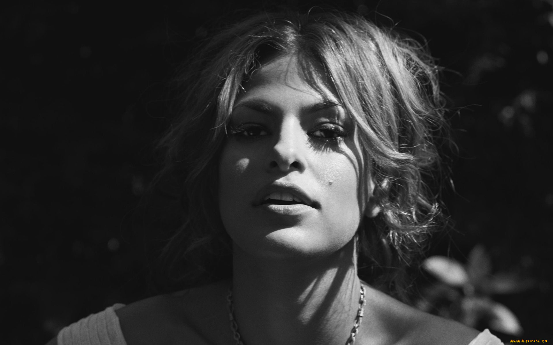 Eva, Mendes, девушки, , , черно-белое, фото