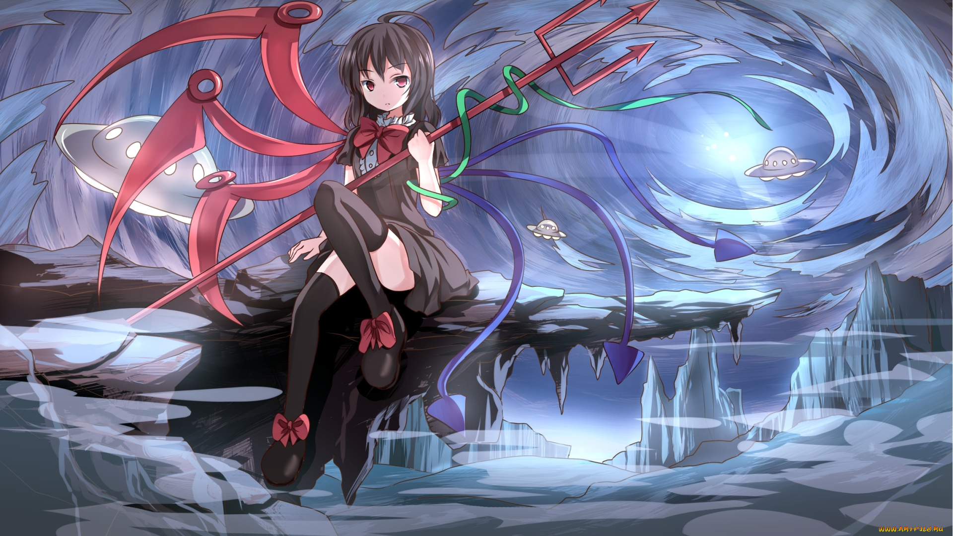 аниме, touhou, anime, risutaru, houjuu, nue