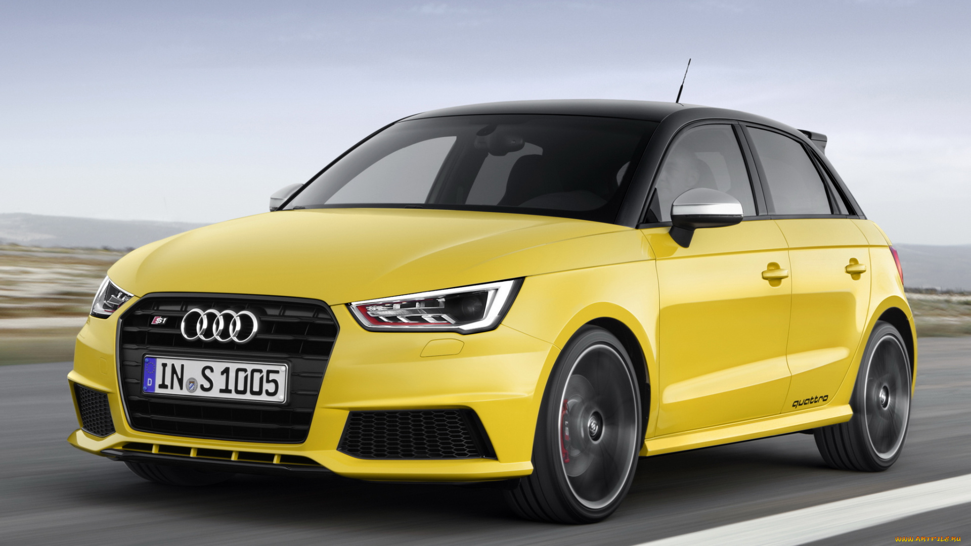 автомобили, audi, желтый, 2014г, sportback, s1